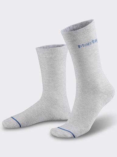 wäschepur Basicsocken - hellgrau-meliert
