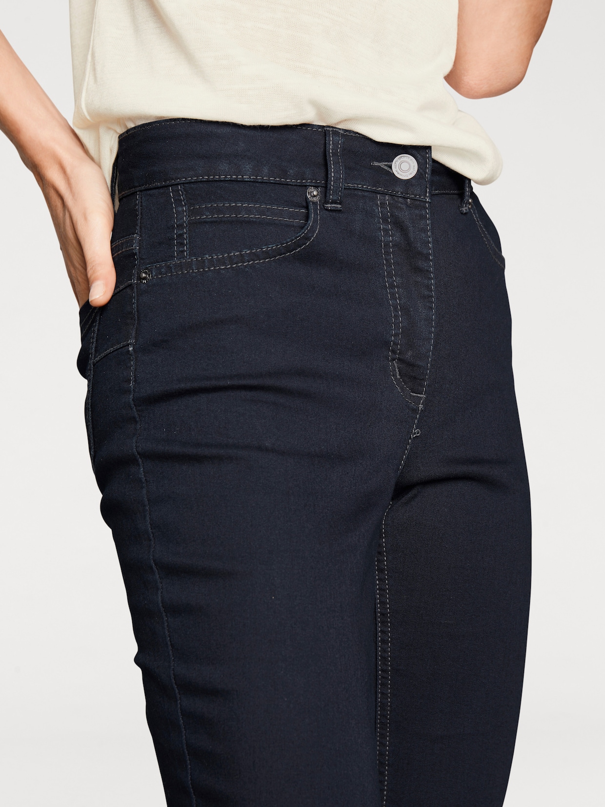 heine Jeans effet ventre plat - denim foncé