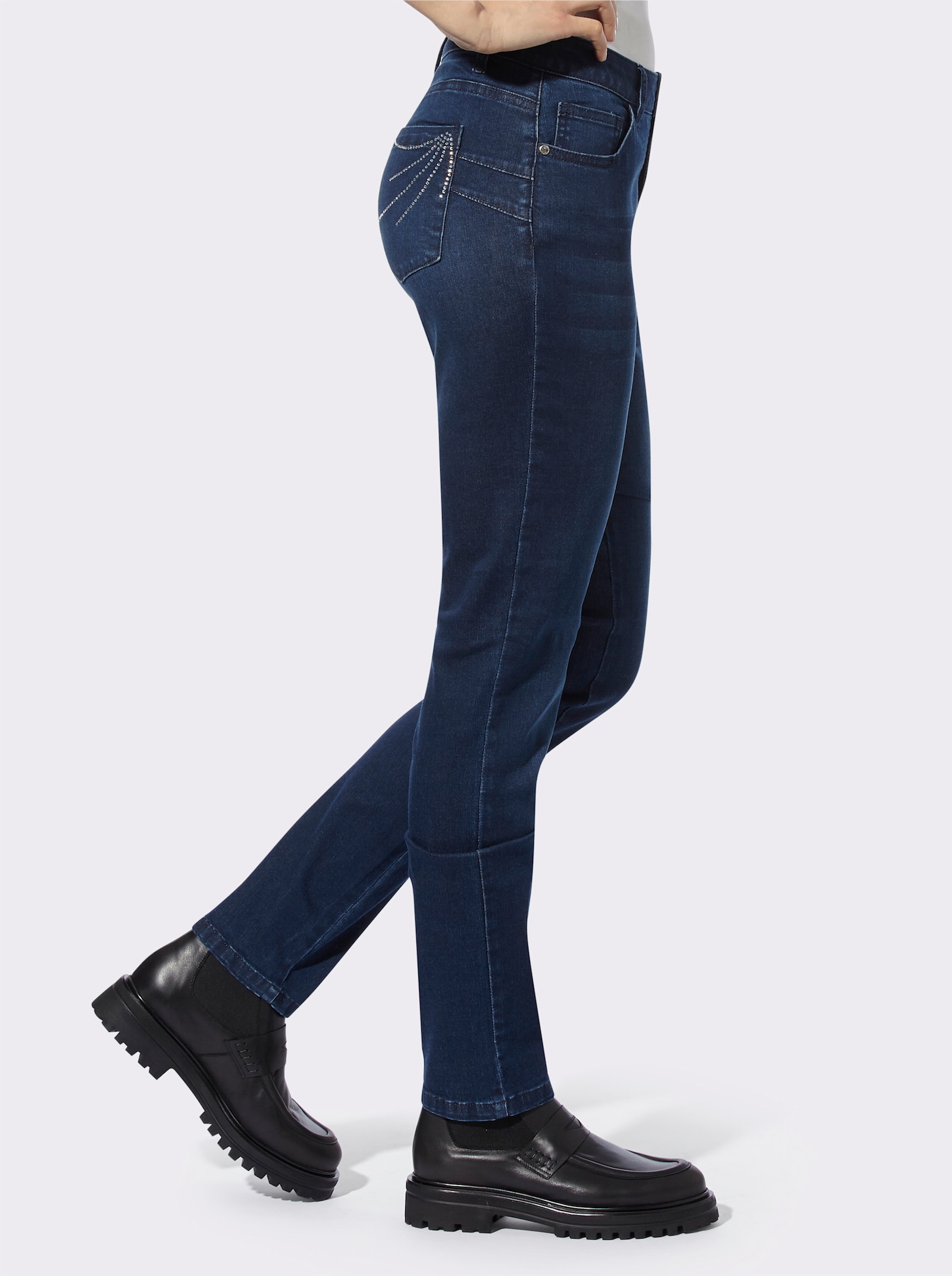 heine Skinny jeans met studs - dark-blue
