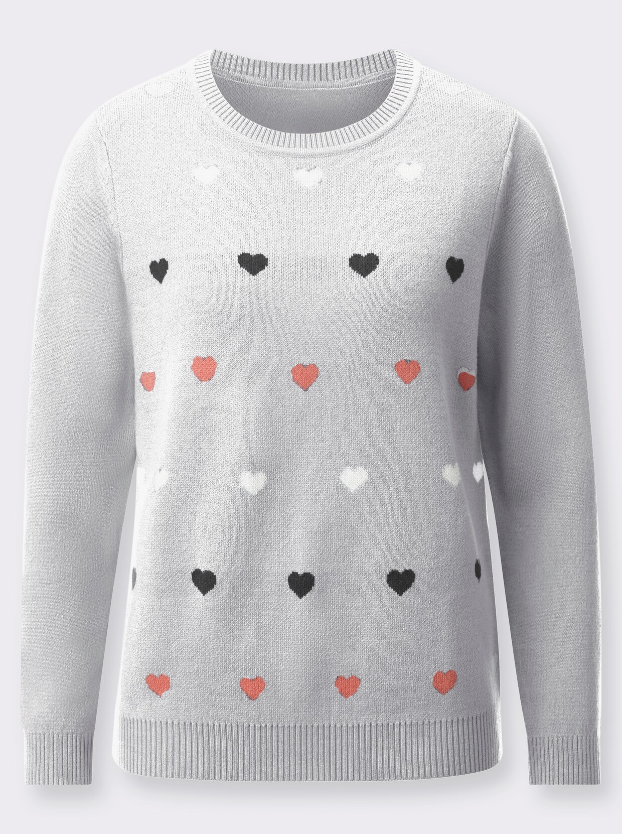 Pullover met ronde hals - ecru