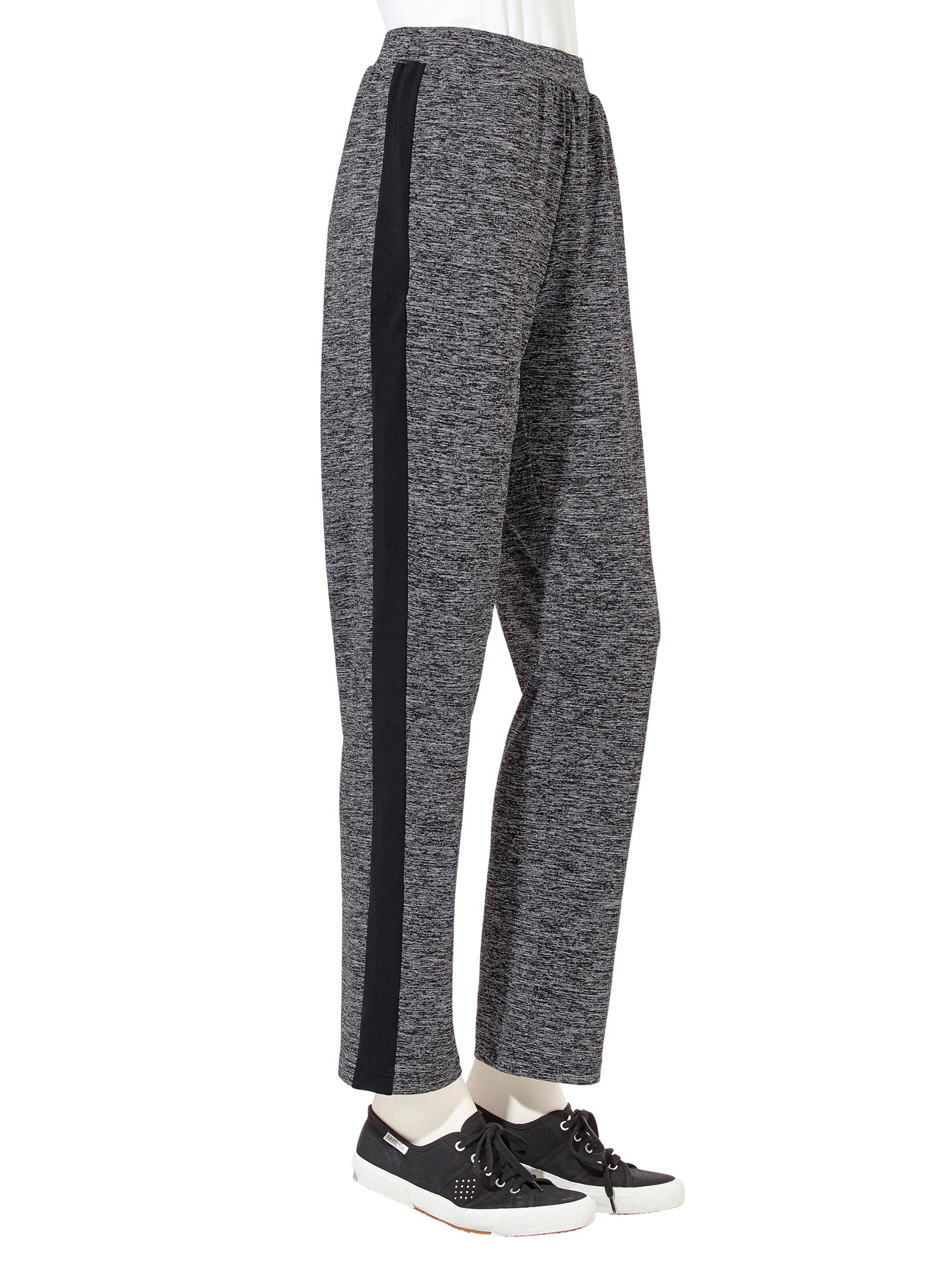 Freizeithose - grau-meliert
