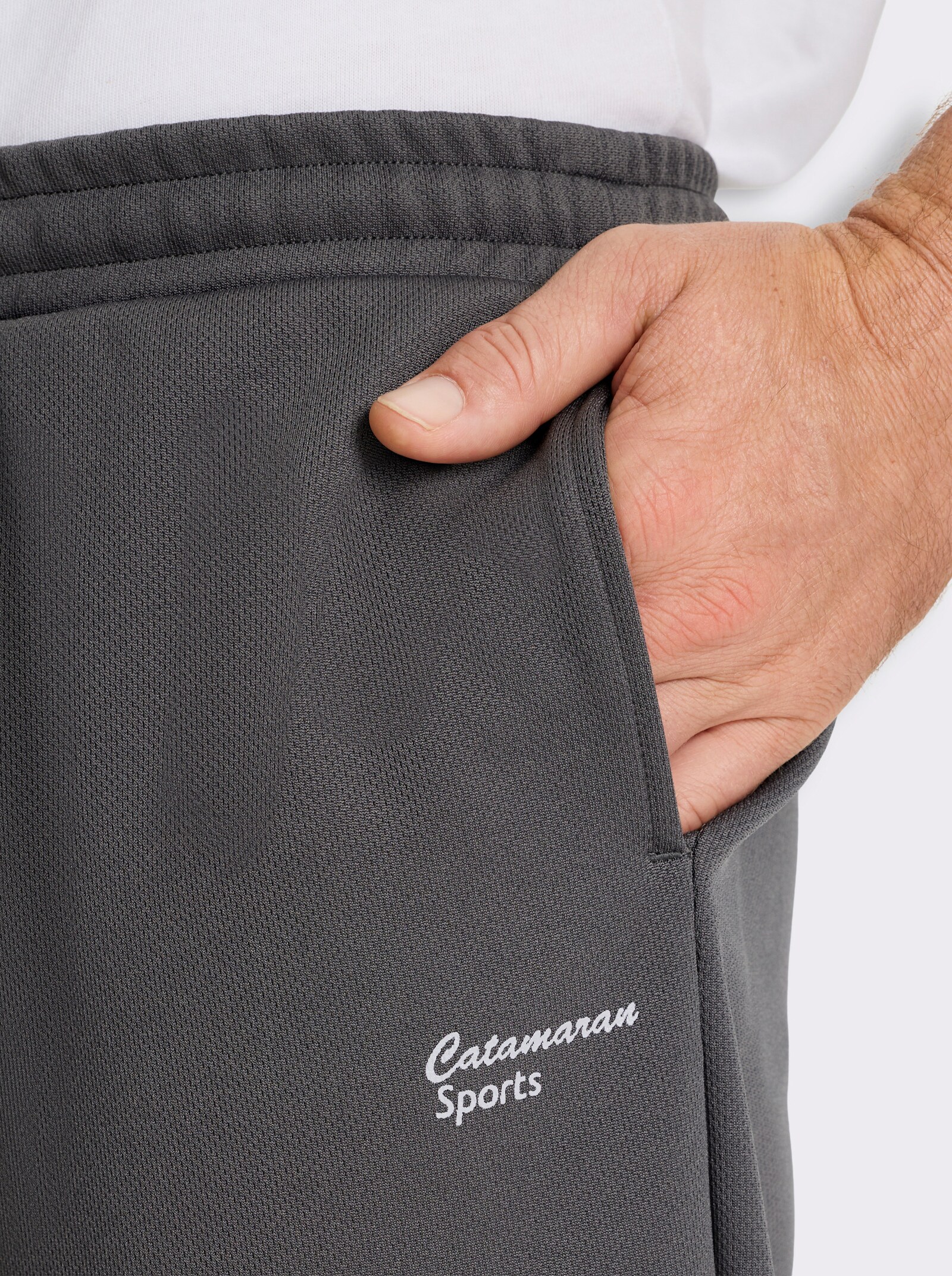 Catamaran Sports Funktionshose mit Farbverlauf-Einsätzen - anthrazit-hellgrau