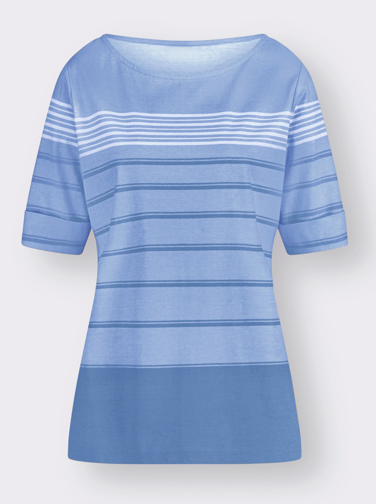 Gestreept shirt - medium blauw gestreept