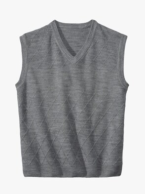 Pullunder - grau-meliert