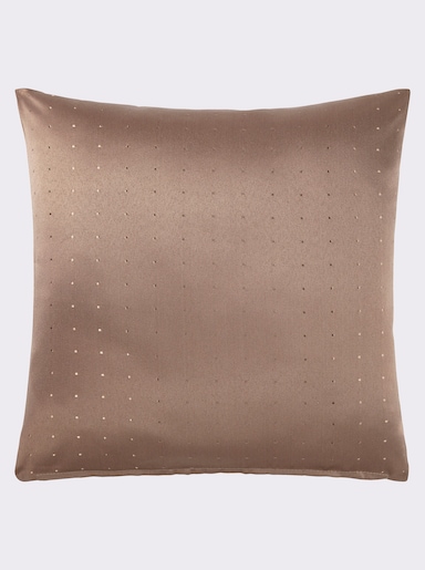 Tafelkleed met geschulpte zoom. - chocolade