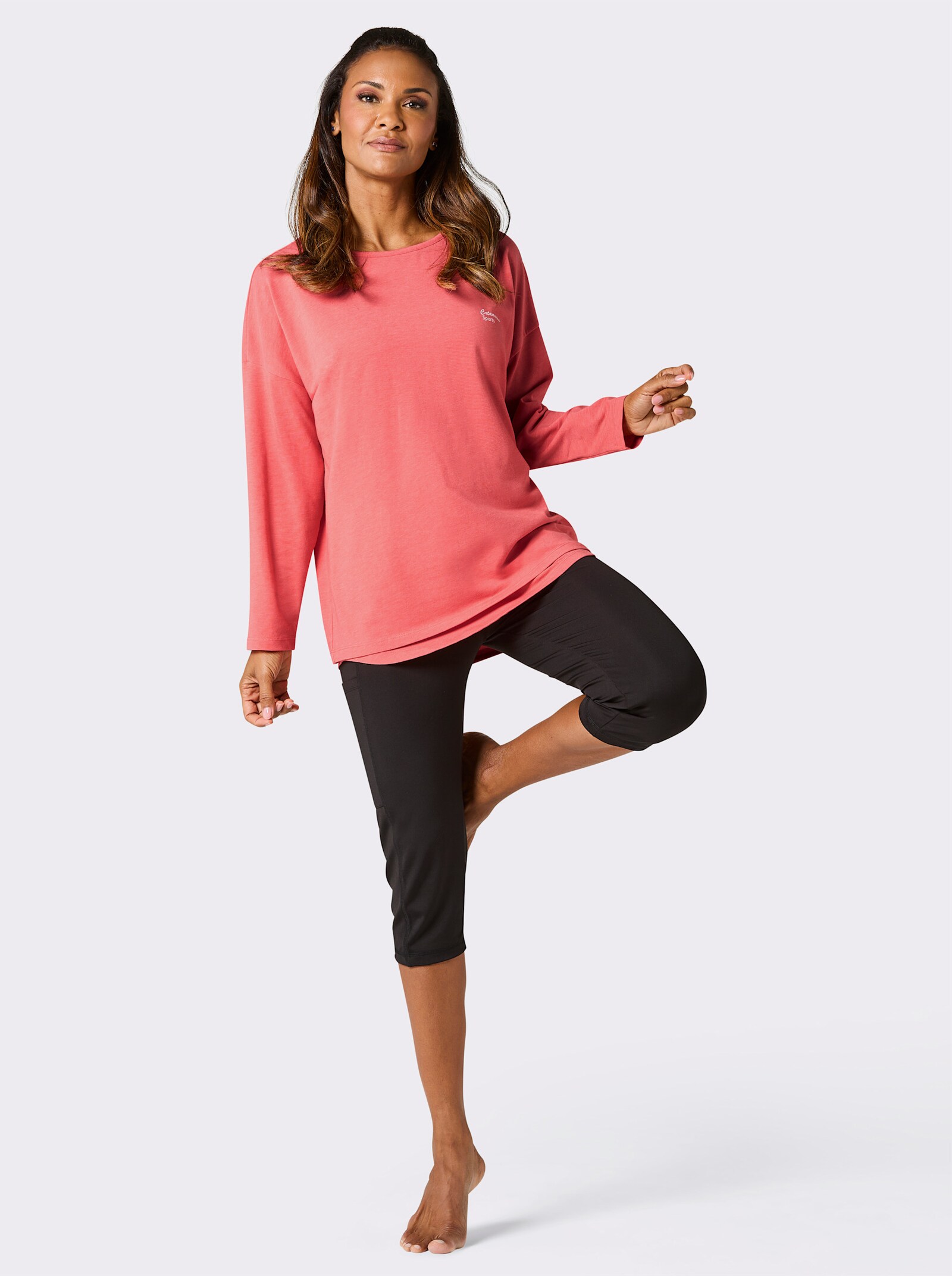 Catamaran Sports Sportshirt , einzeln oder zusammen tragbar - koralle-meliert