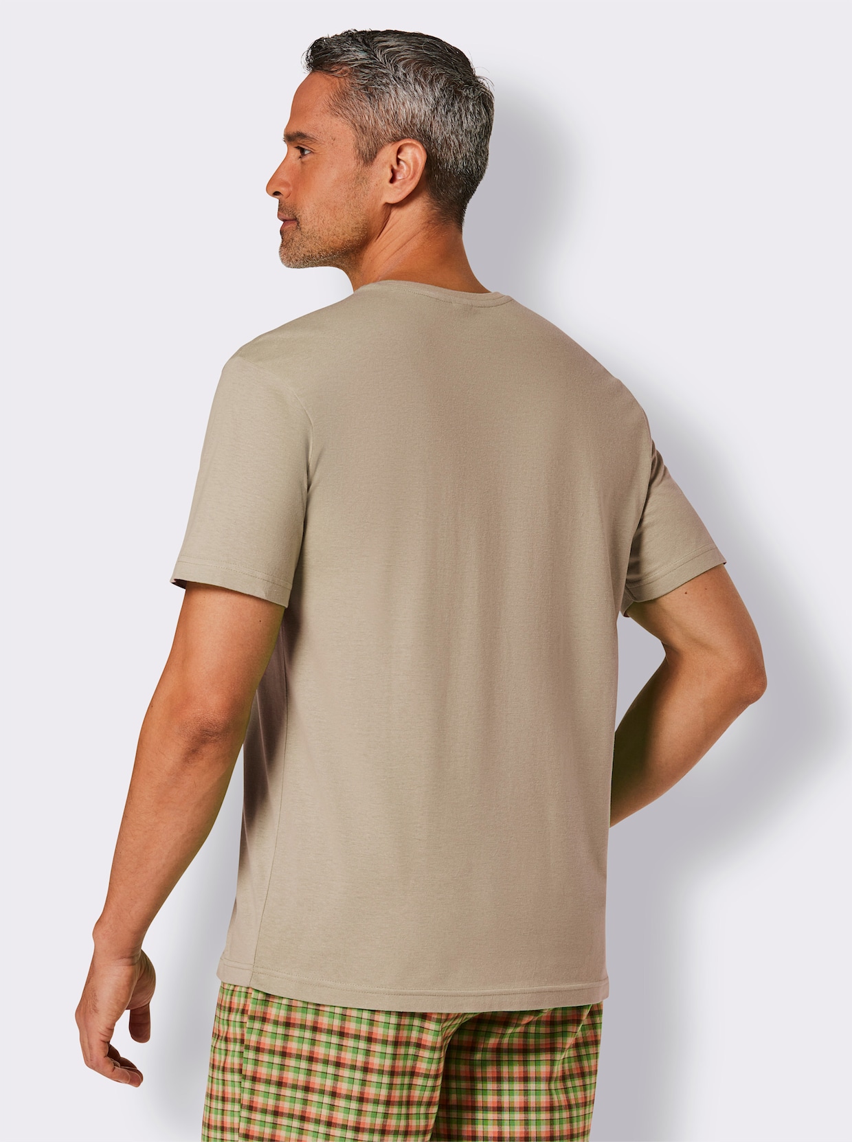 wäschepur men Schlafanzug-Shirt - beige