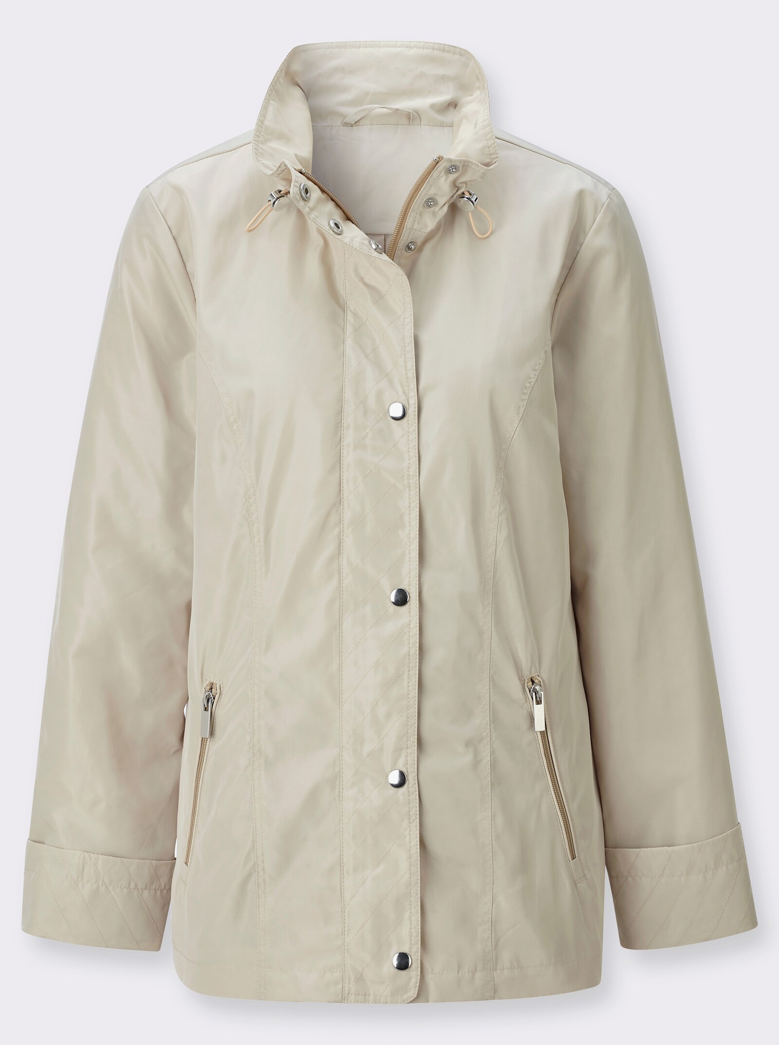 Outdoorjacke mit Innentasche - sand