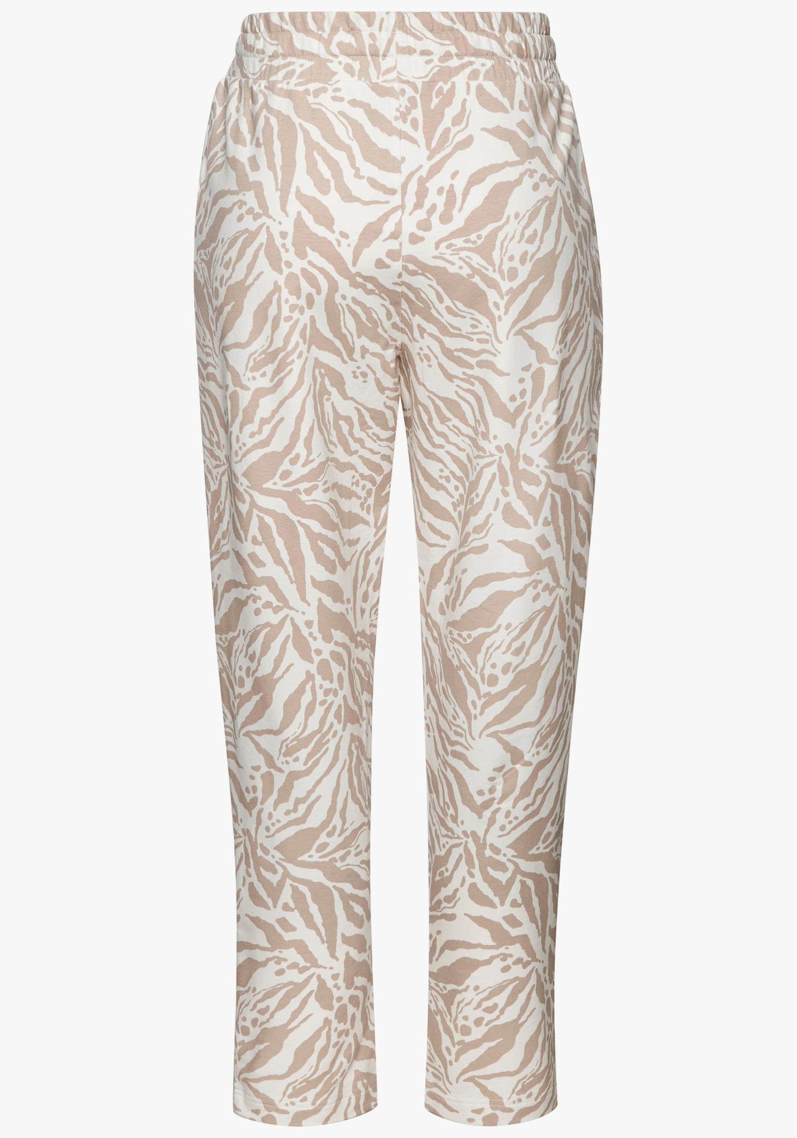 Venice Beach Sweathose - creme-taupe bedruckt