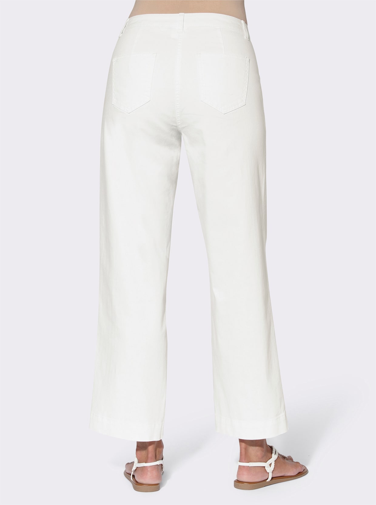 Kalhoty culotte - bílá