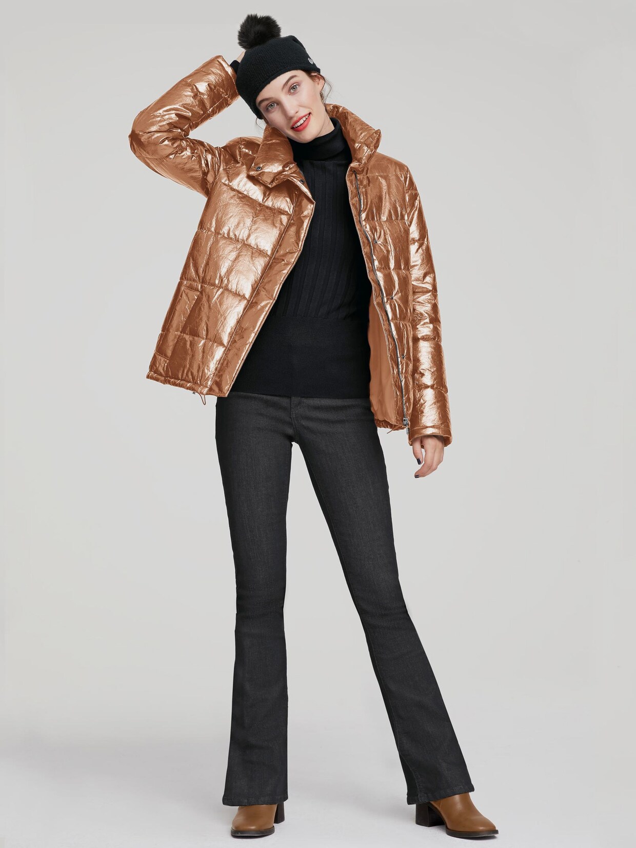 Rick Cardona Steppjacke - kupferfarben