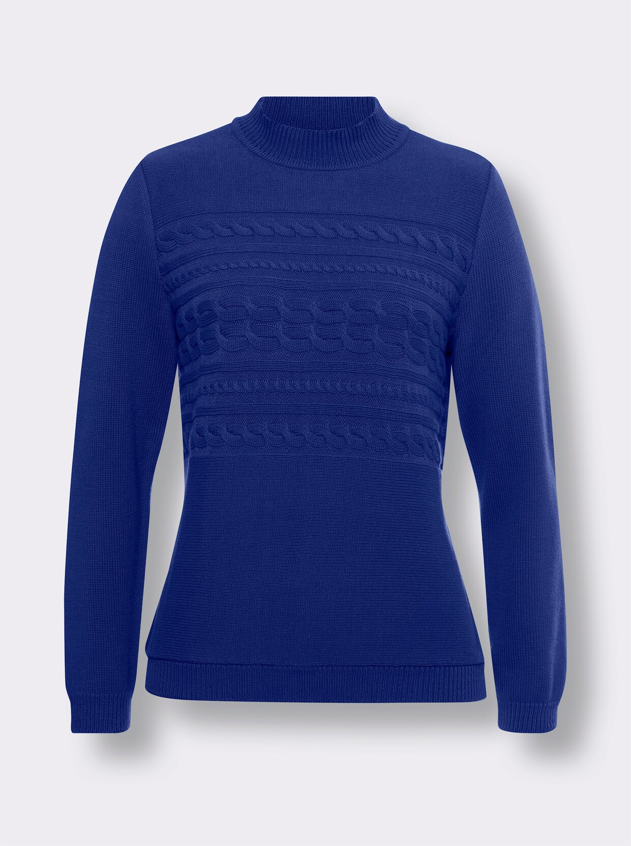 Stehkragenpullover - royalblau
