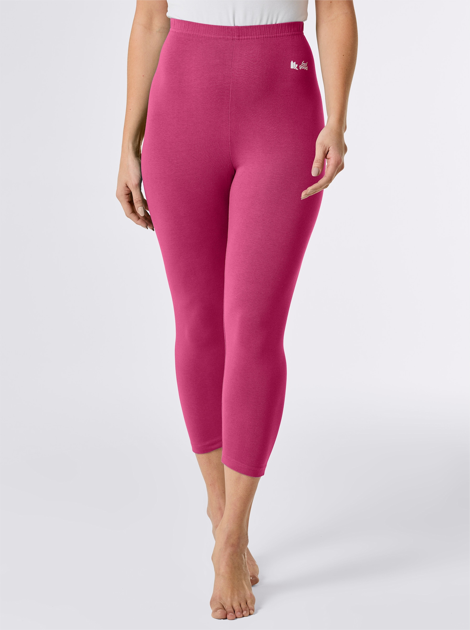 feel good Leggings 3/4-lang - fuchsia