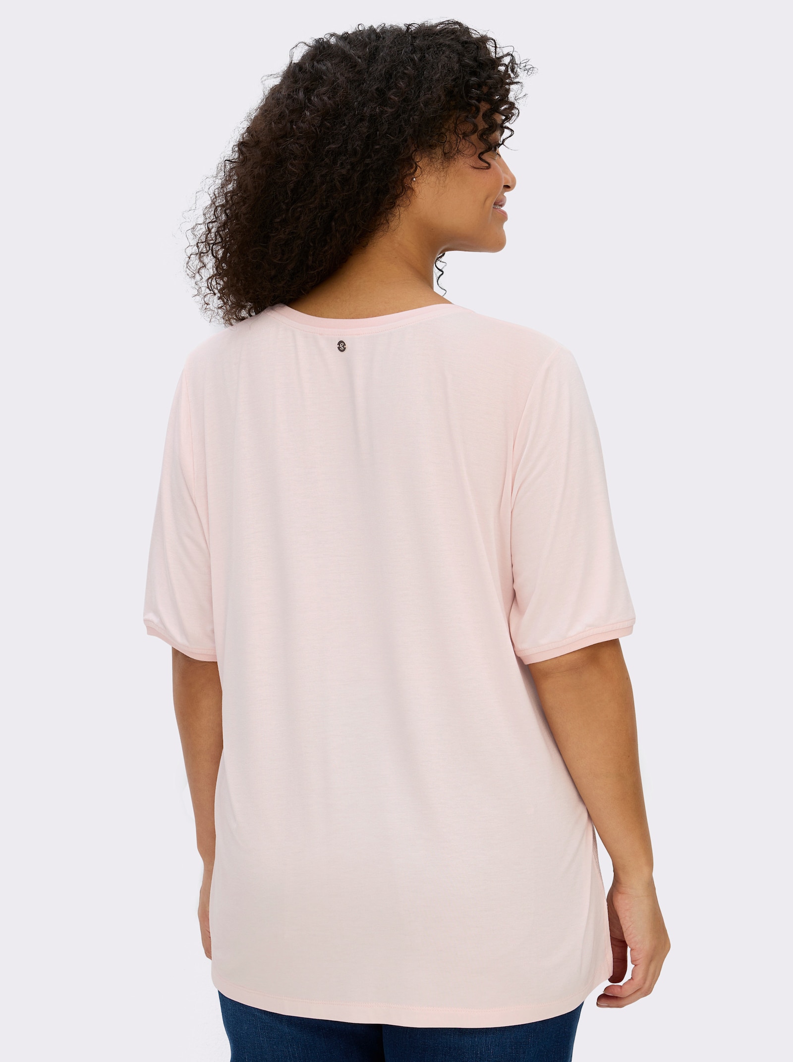 sheego Shirt - lichtroze