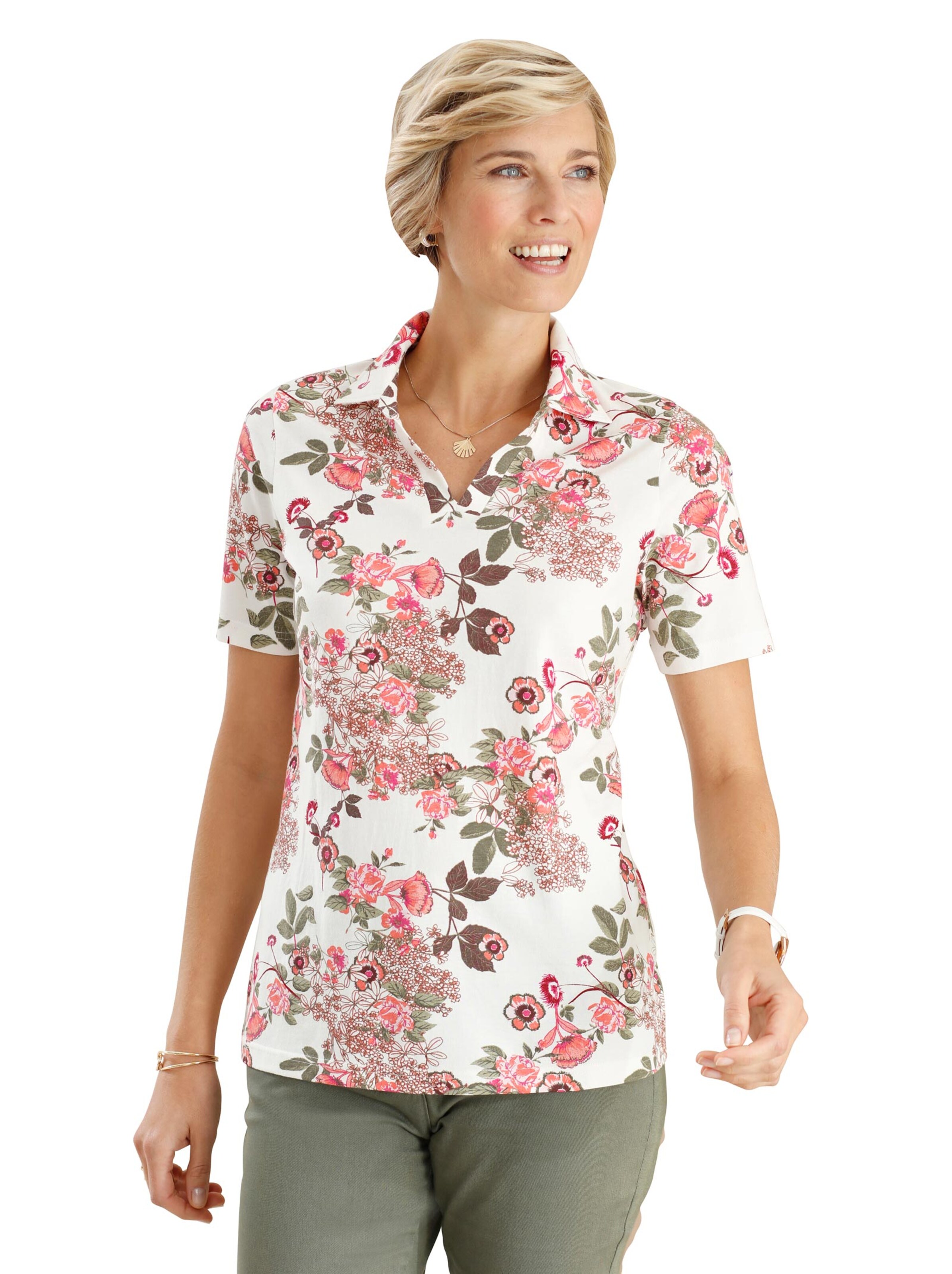 Poloshirt - cyclam-gemustert