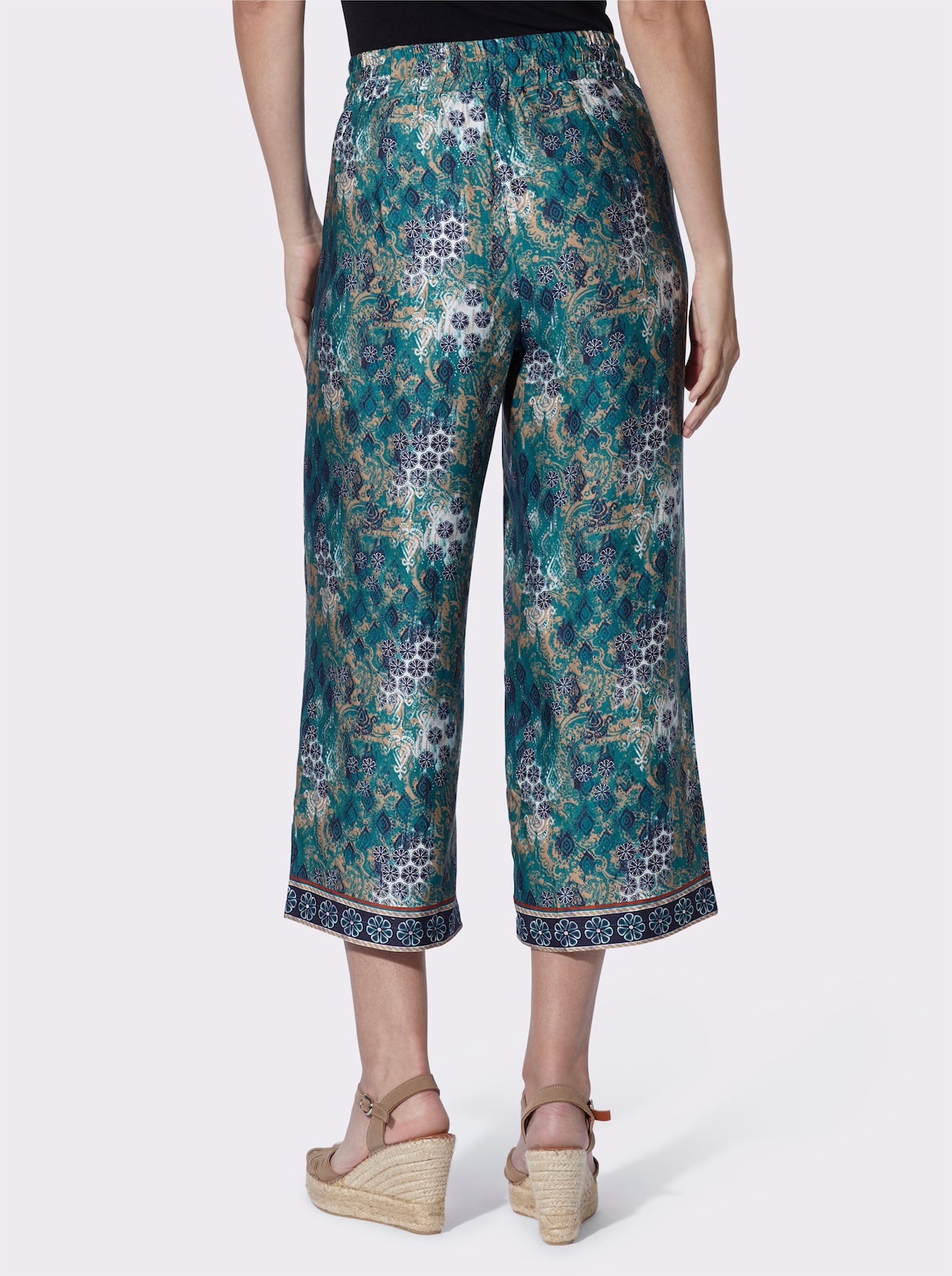 heine Culotte - aquapetrol-champagner-bedruckt