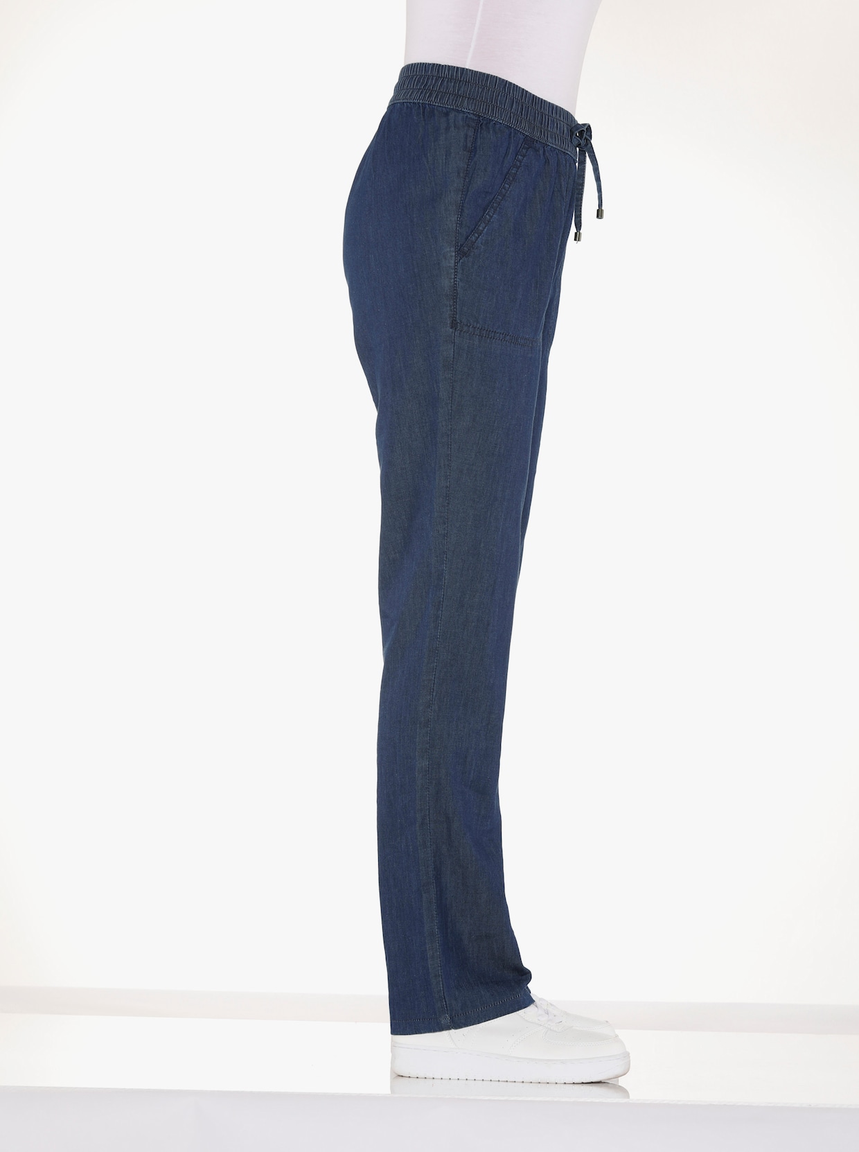 Schlupfjeans - blue-stone-washed