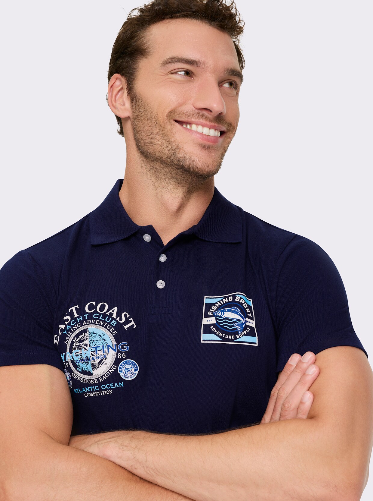Catamaran Kurzarmshirt - marine