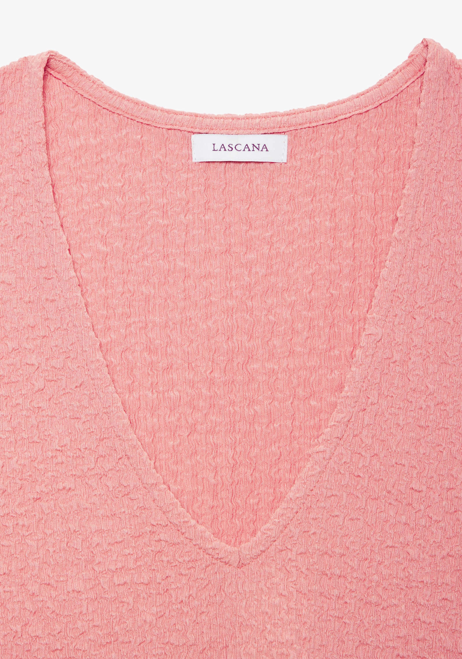 LASCANA Kurzarmshirt - pfirsich