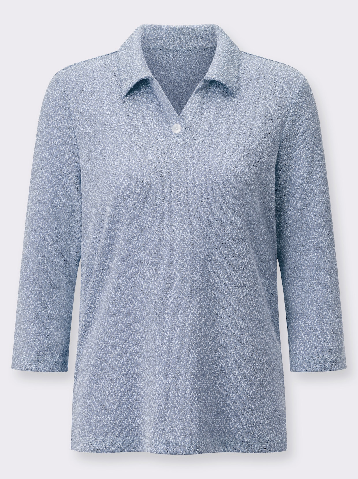 Poloshirt - bleu-meliert