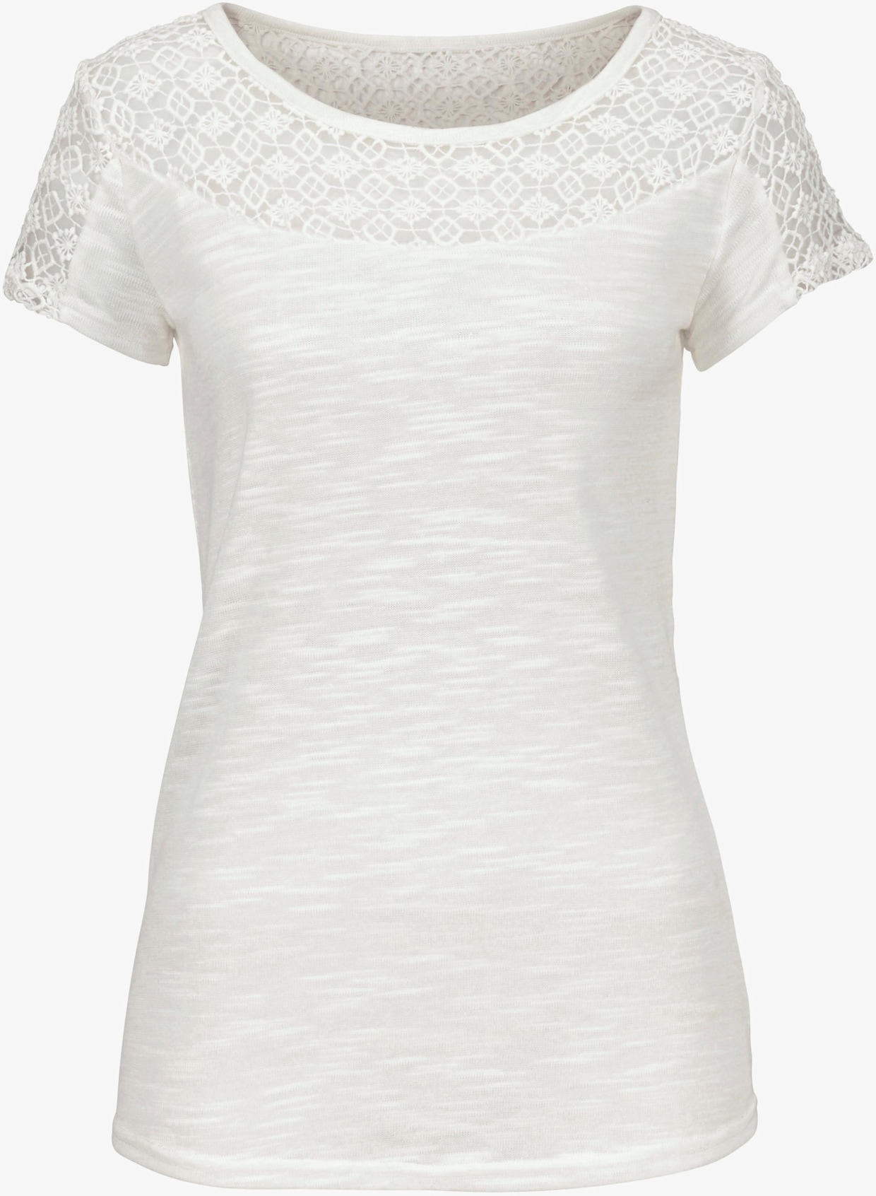 Vivance Shirt met korte mouwen - crème