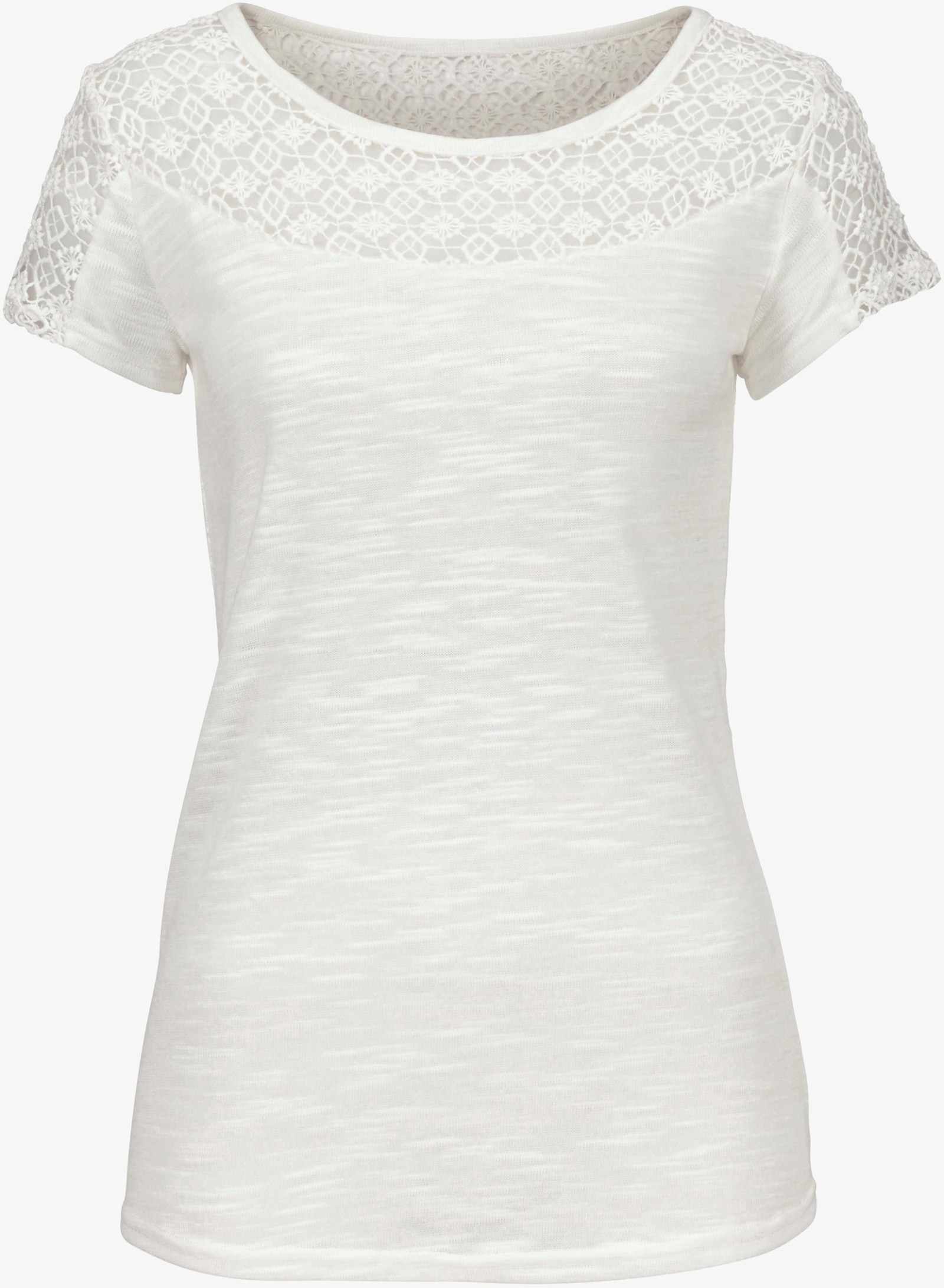 Vivance Kurzarmshirt - creme
