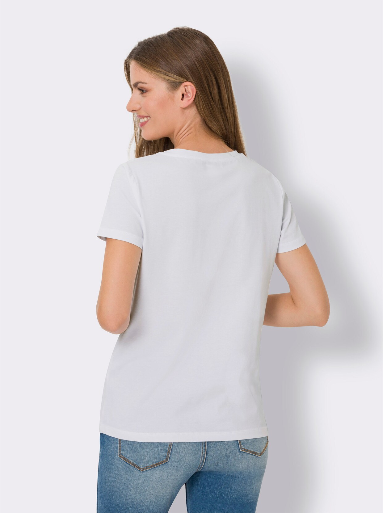 heine Shirt met print - ecru