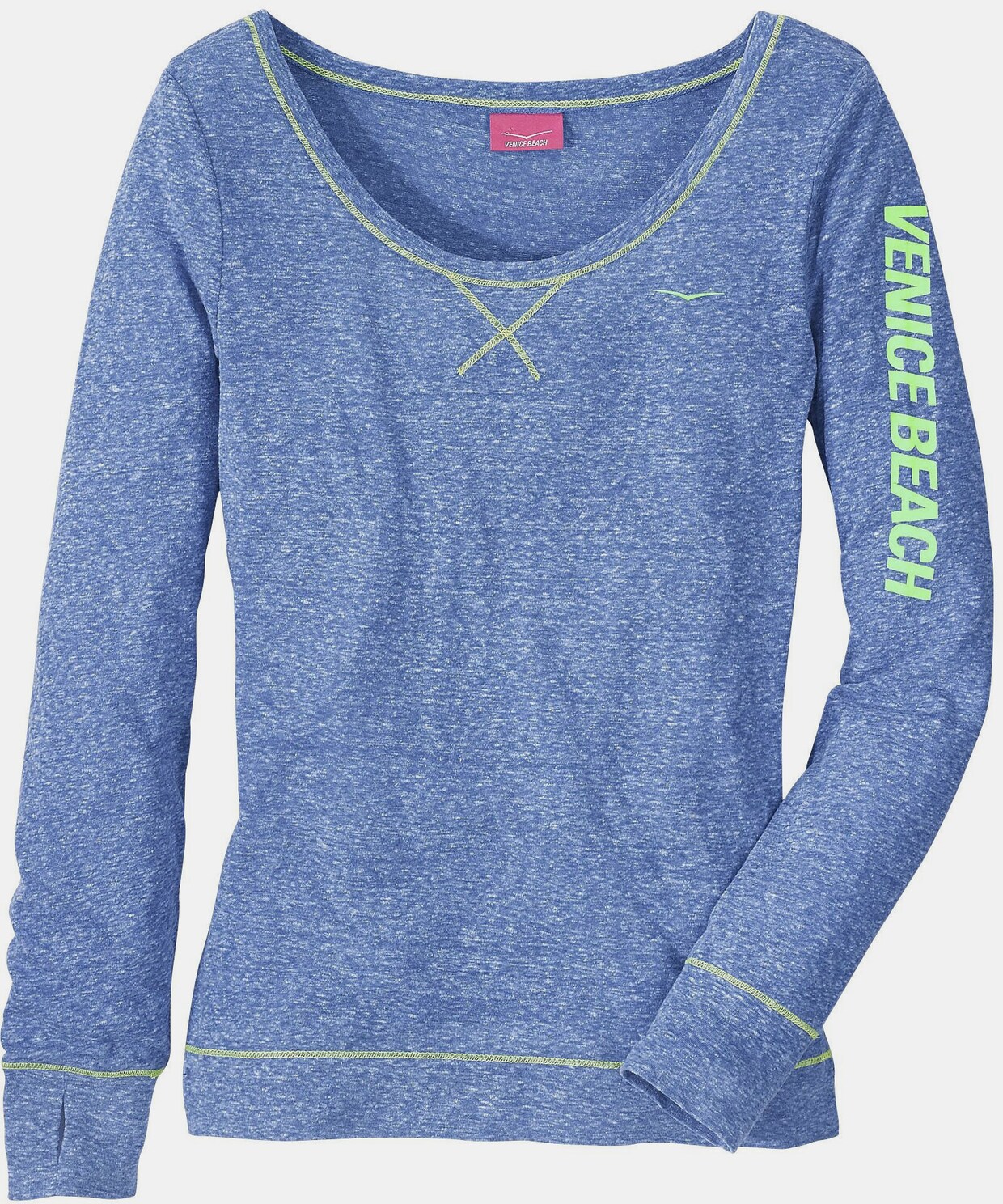Venice Beach Langarmshirt - blau-meliert