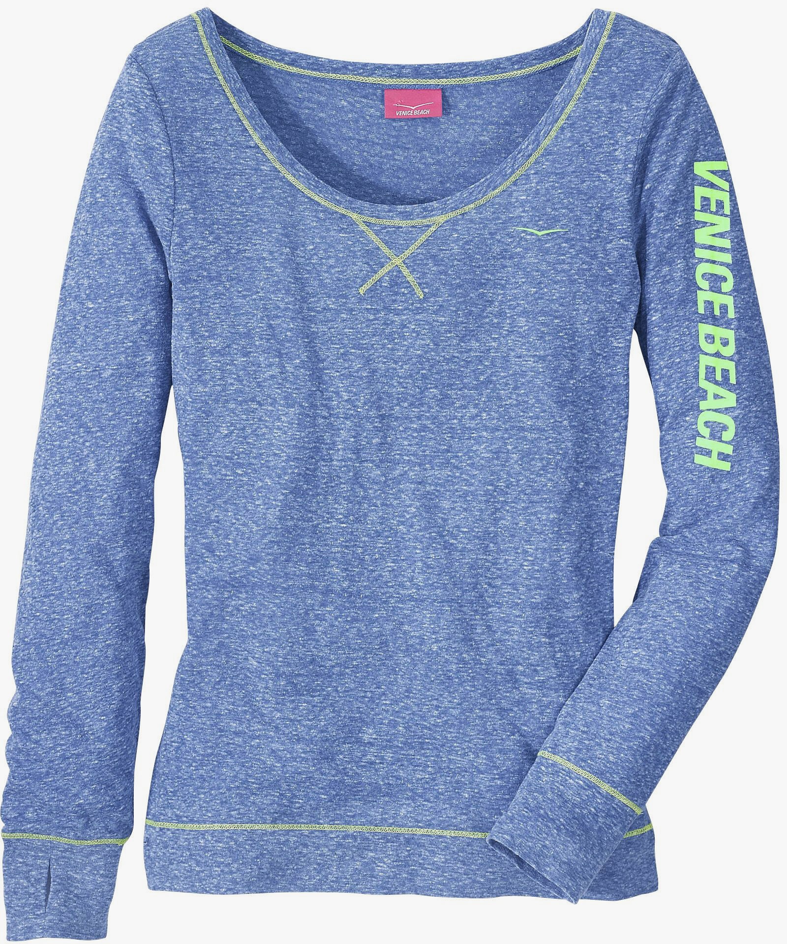 Venice Beach Shirt met lange mouwen - blauw gemêleerd