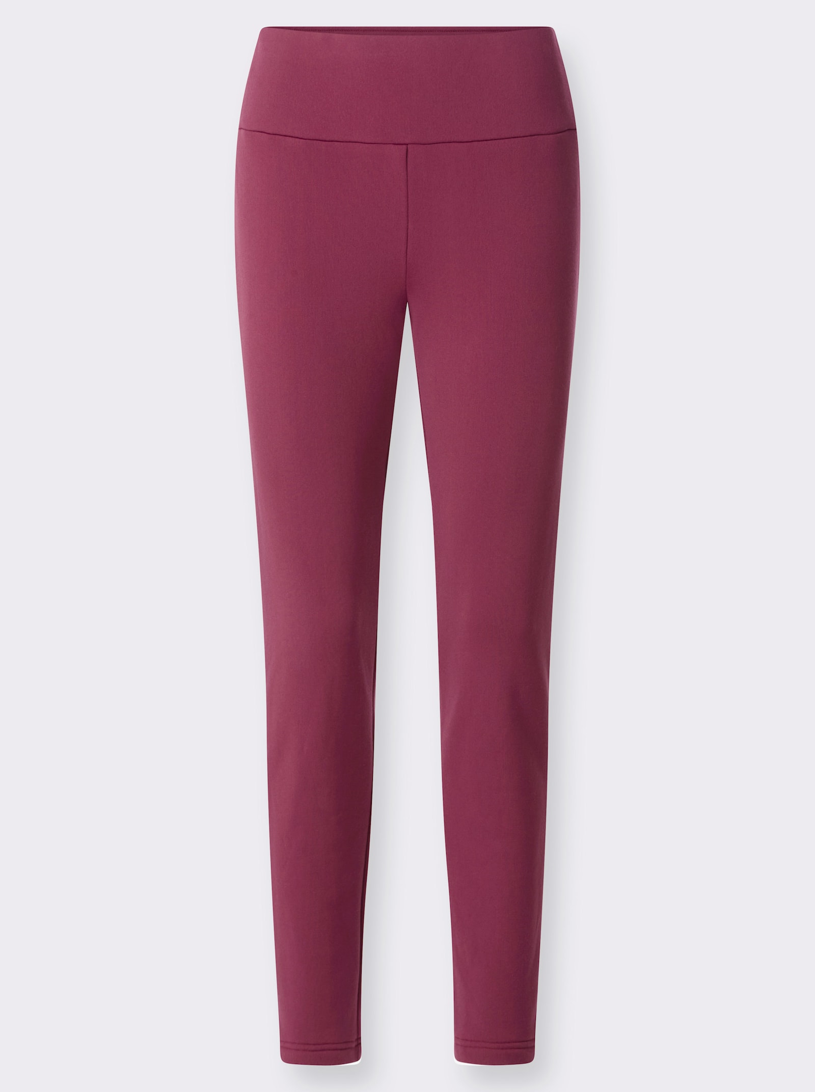 Thermoleggings mit Fleece-Futter - bordeaux