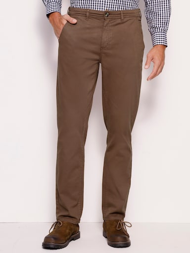 Stretch-Jeans - braun