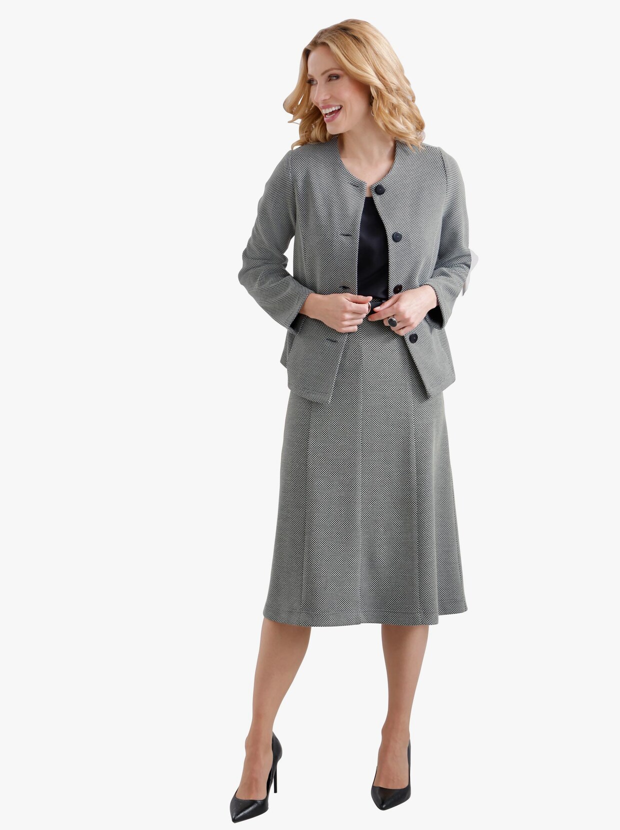 Blazer - zwart/wit