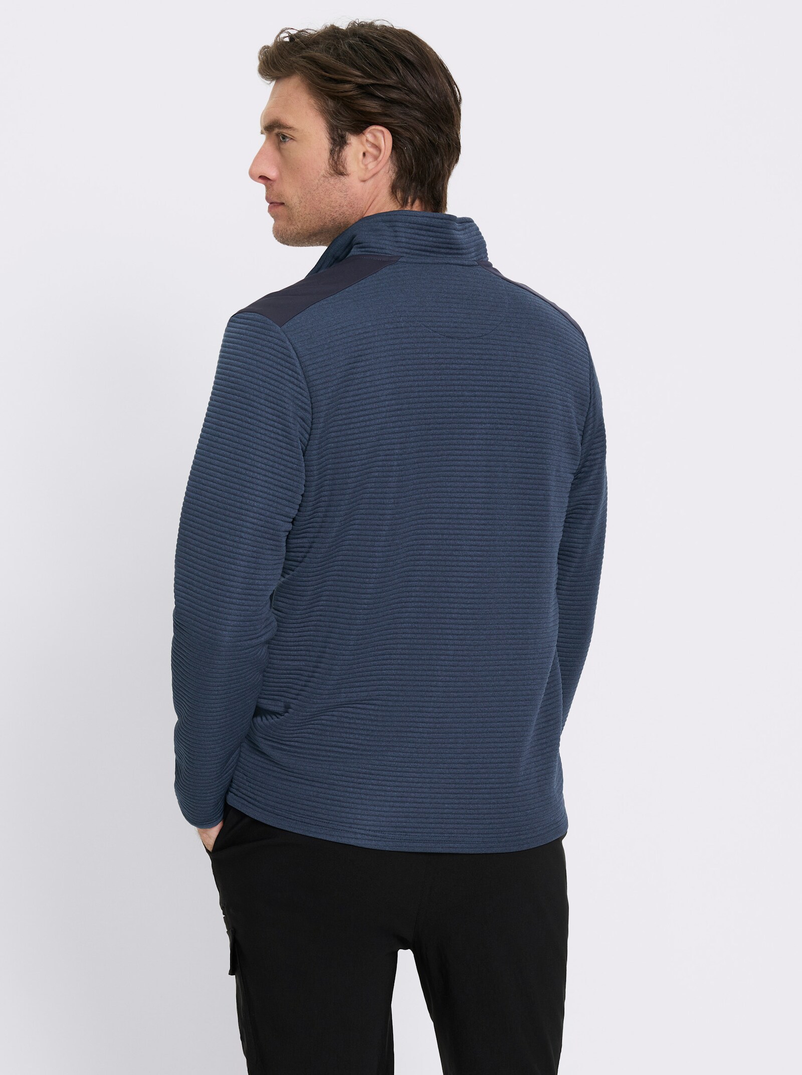 Catamaran Sports Sweatshirt mit Einsätzen - dunkelblau-meliert