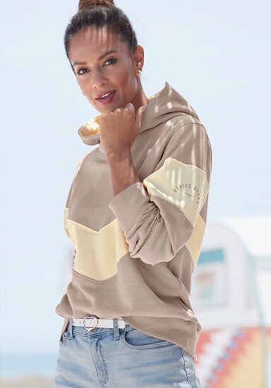 Venice Beach Sweatshirt à capuche - beige-vanille
