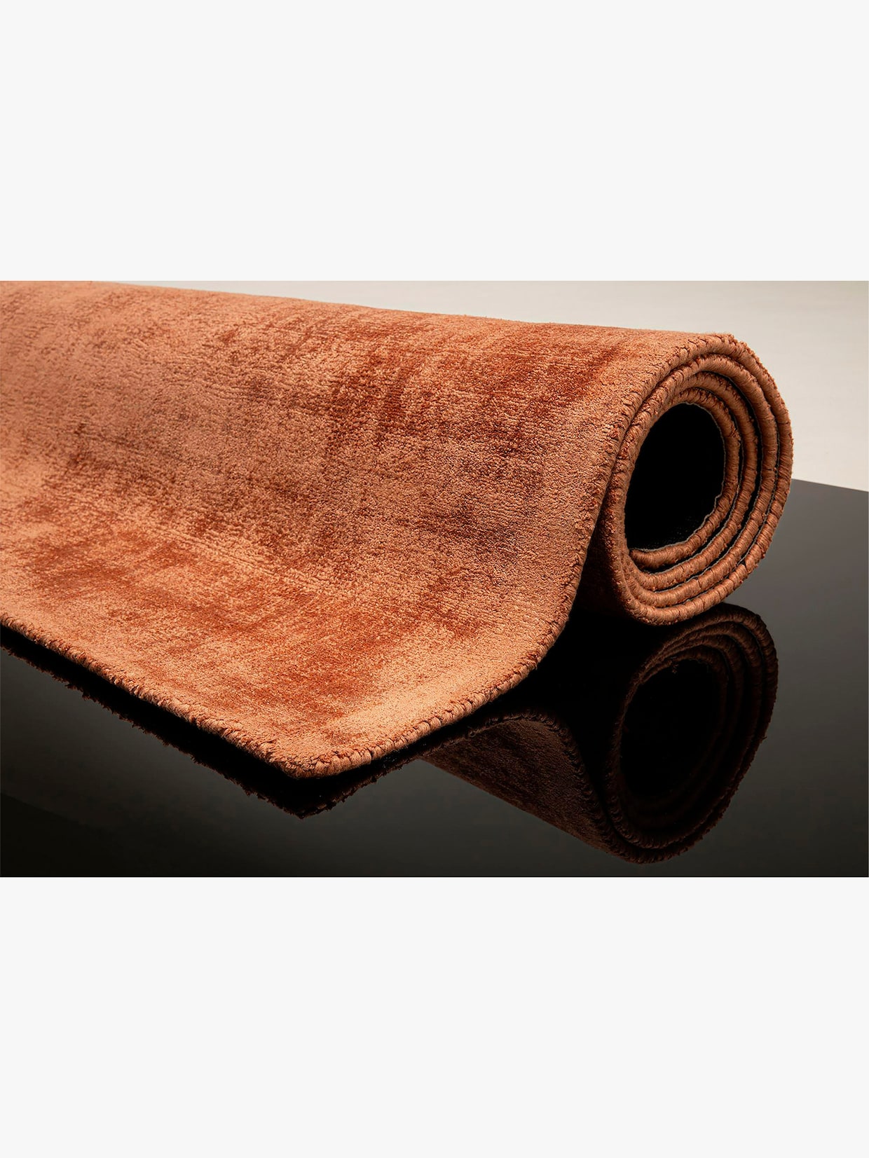 Theko Teppich - kupfer