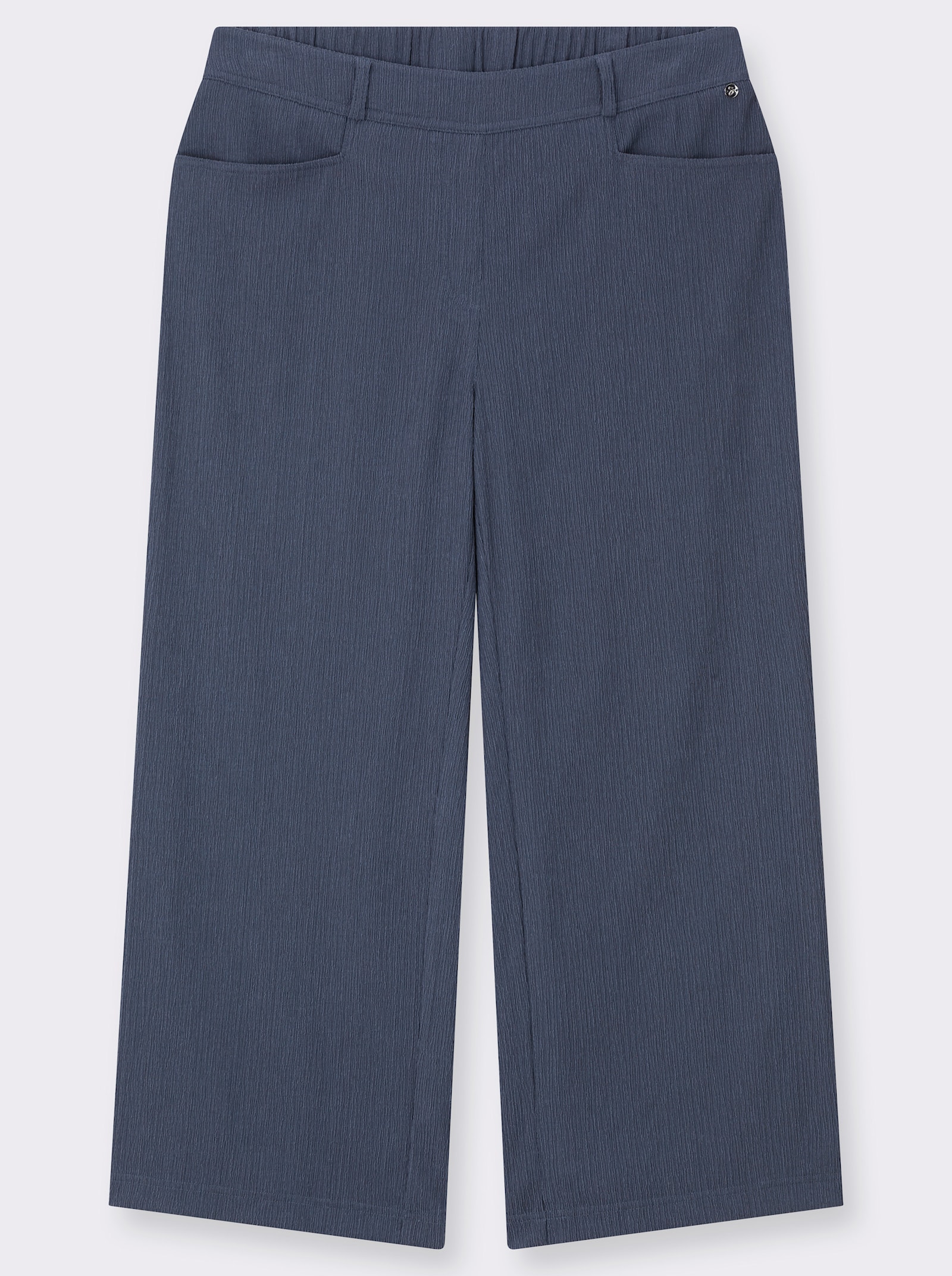 sheego Schlupfhose in weiter Form - rauchblau