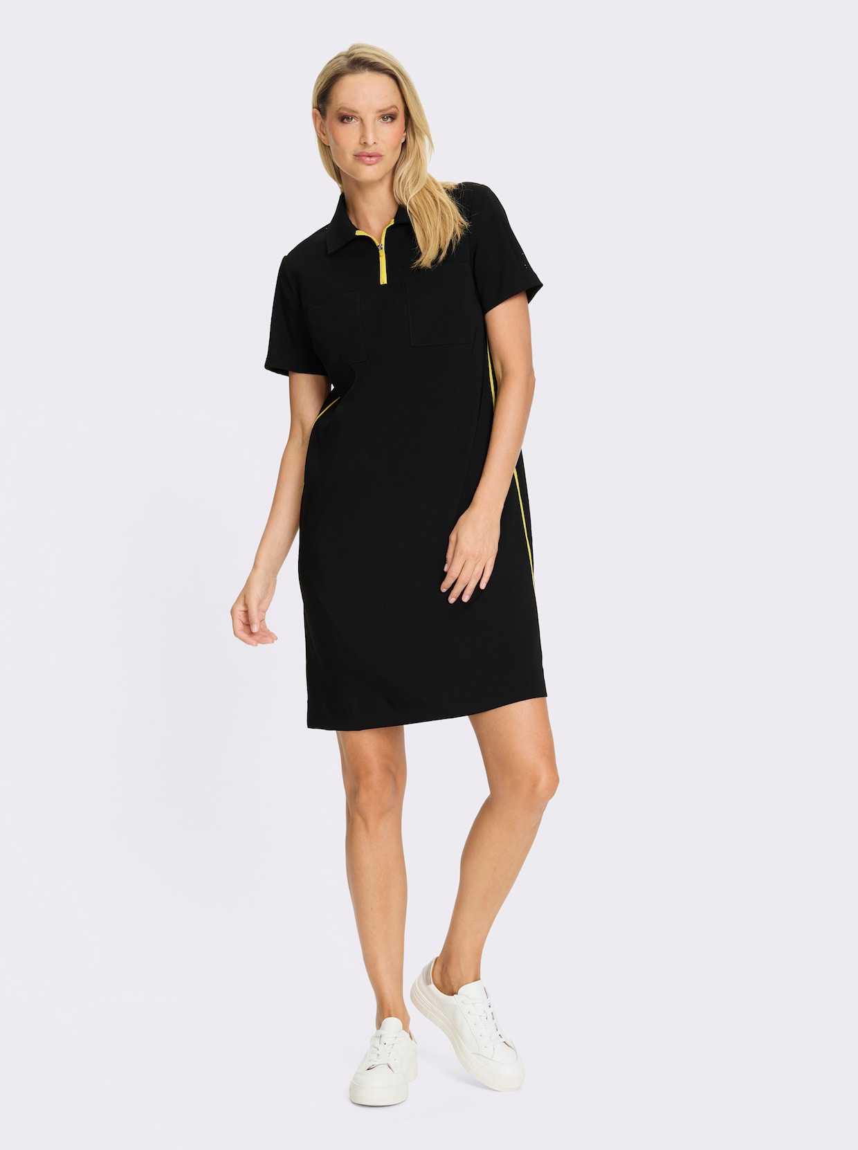 heine Jerseykleid - schwarz