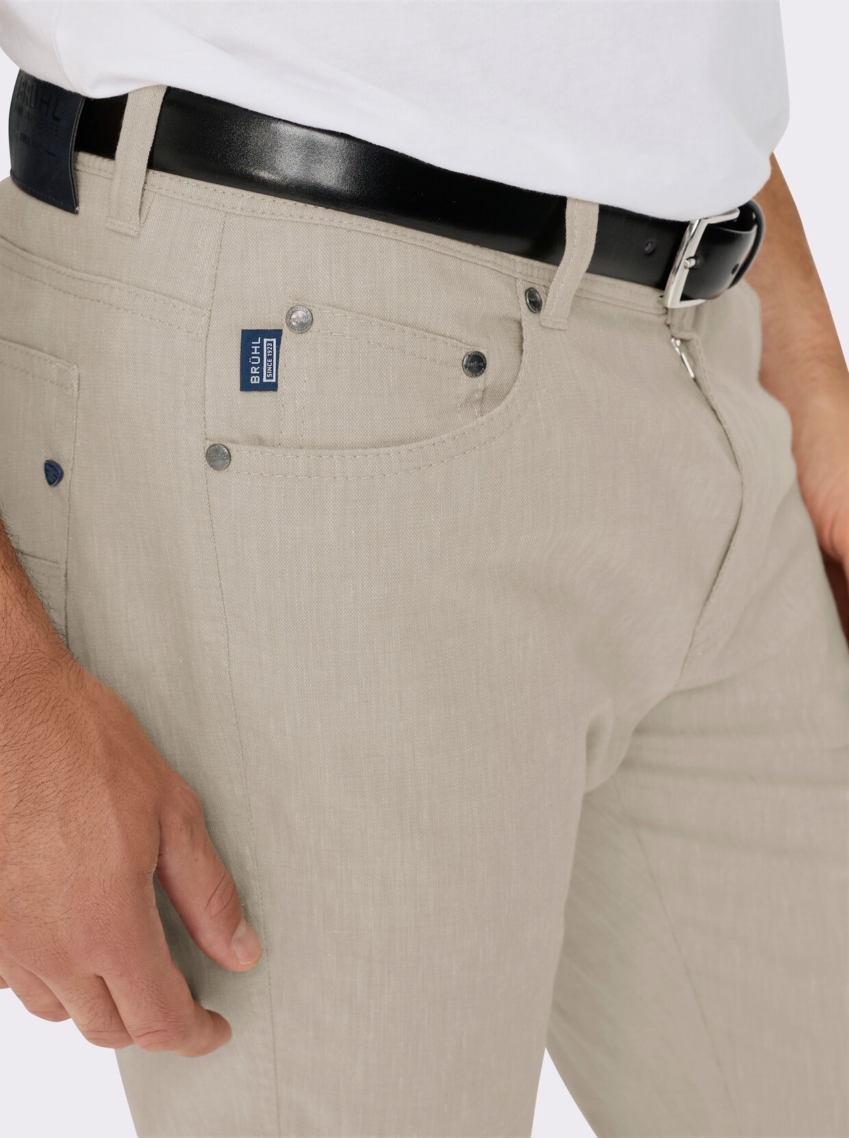 Brühl Hose - beige-meliert