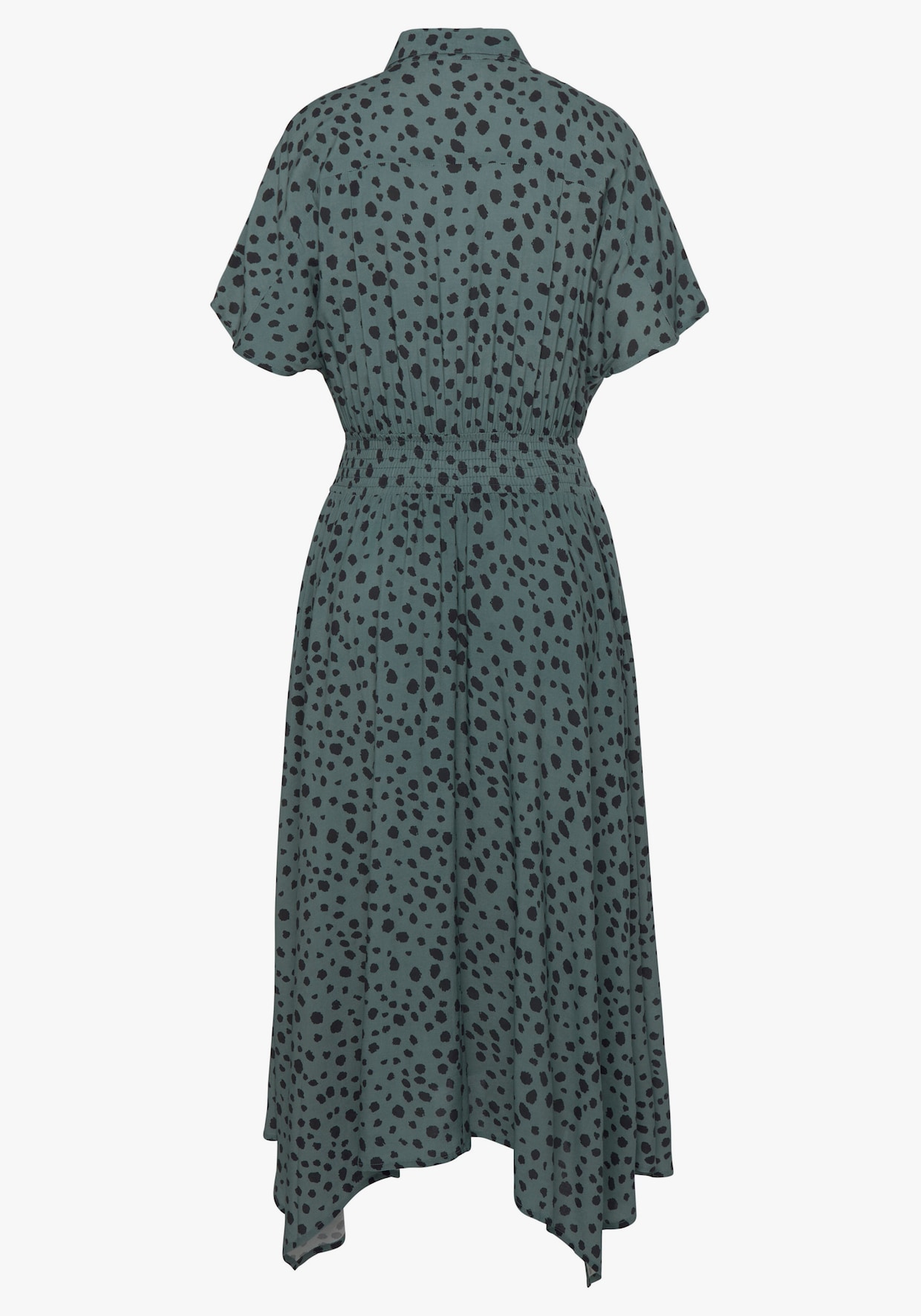 LASCANA Robe imprimée - vert-noir imprimé