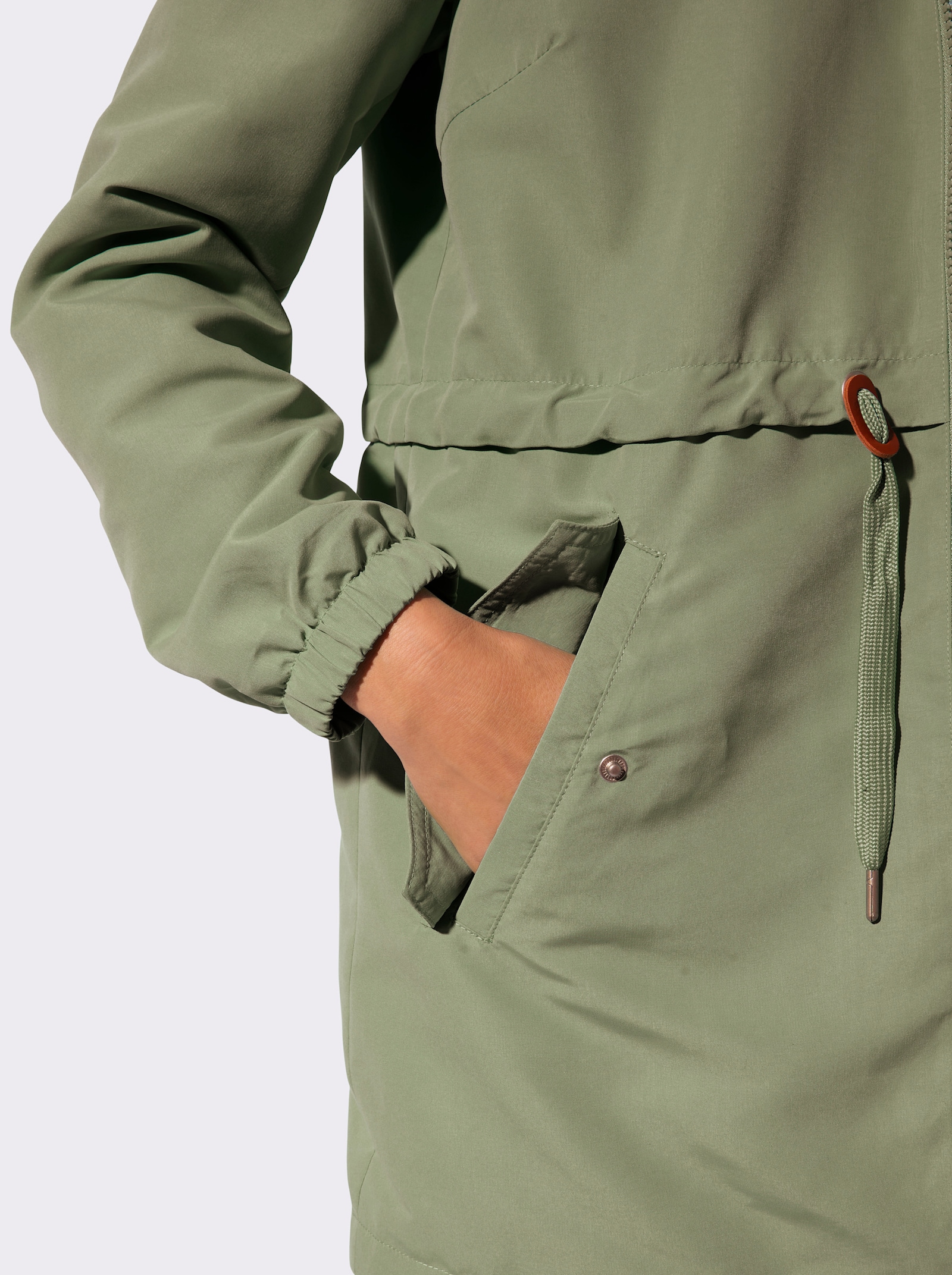 Parka mit 2-Wege-Reissverschluss - khaki