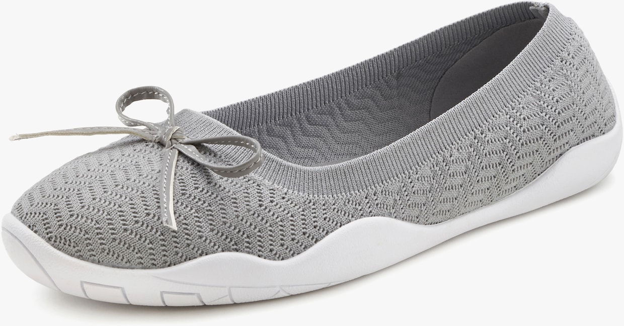 LASCANA Sneaker Ballerinas - grau