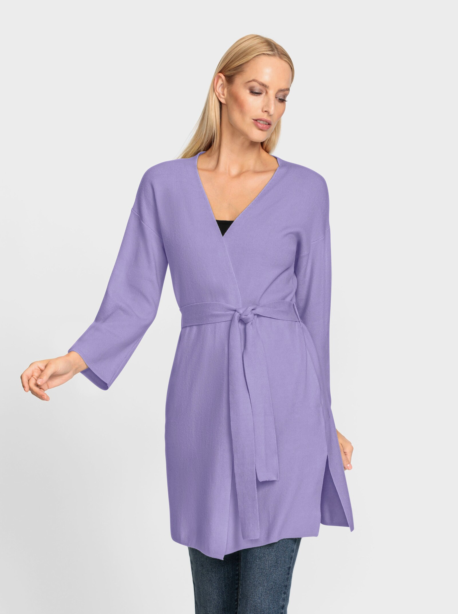 heine veste en tricot - lavande