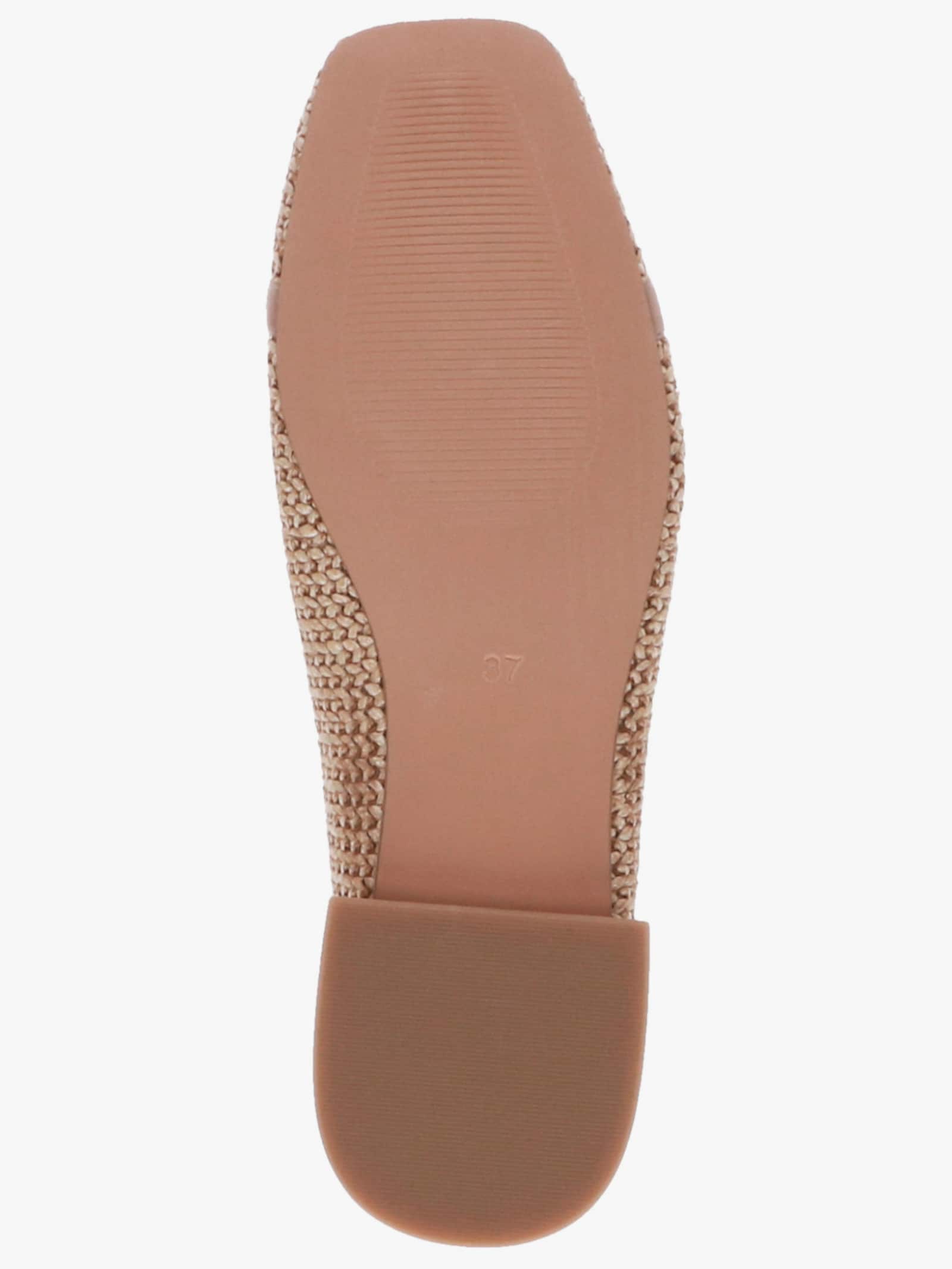 Caprice Ballerina mit Zierspange - camel