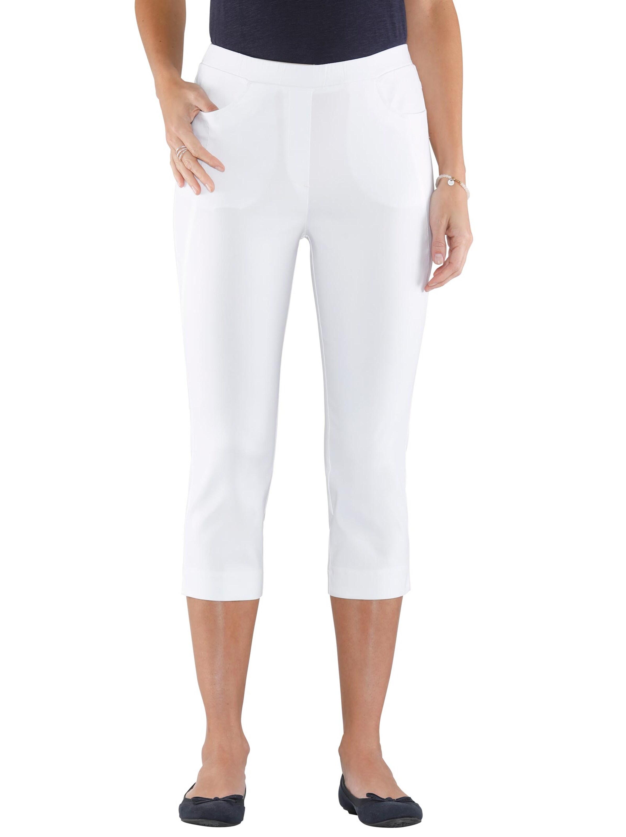 Capri-Hose - weiß