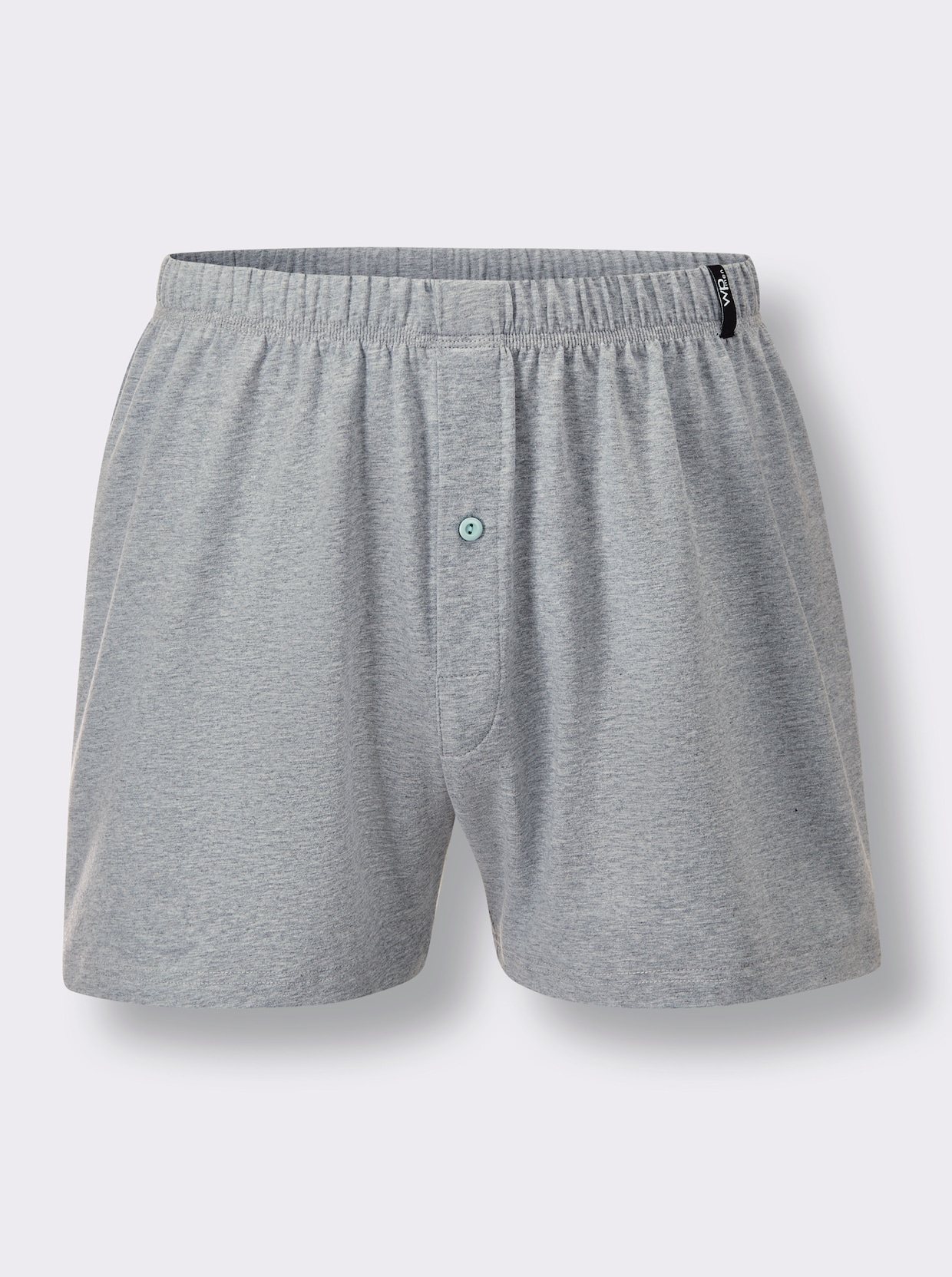 wäschepur men Boxershorts - antraciet/mint geruit + antraciet + lichtgrijs