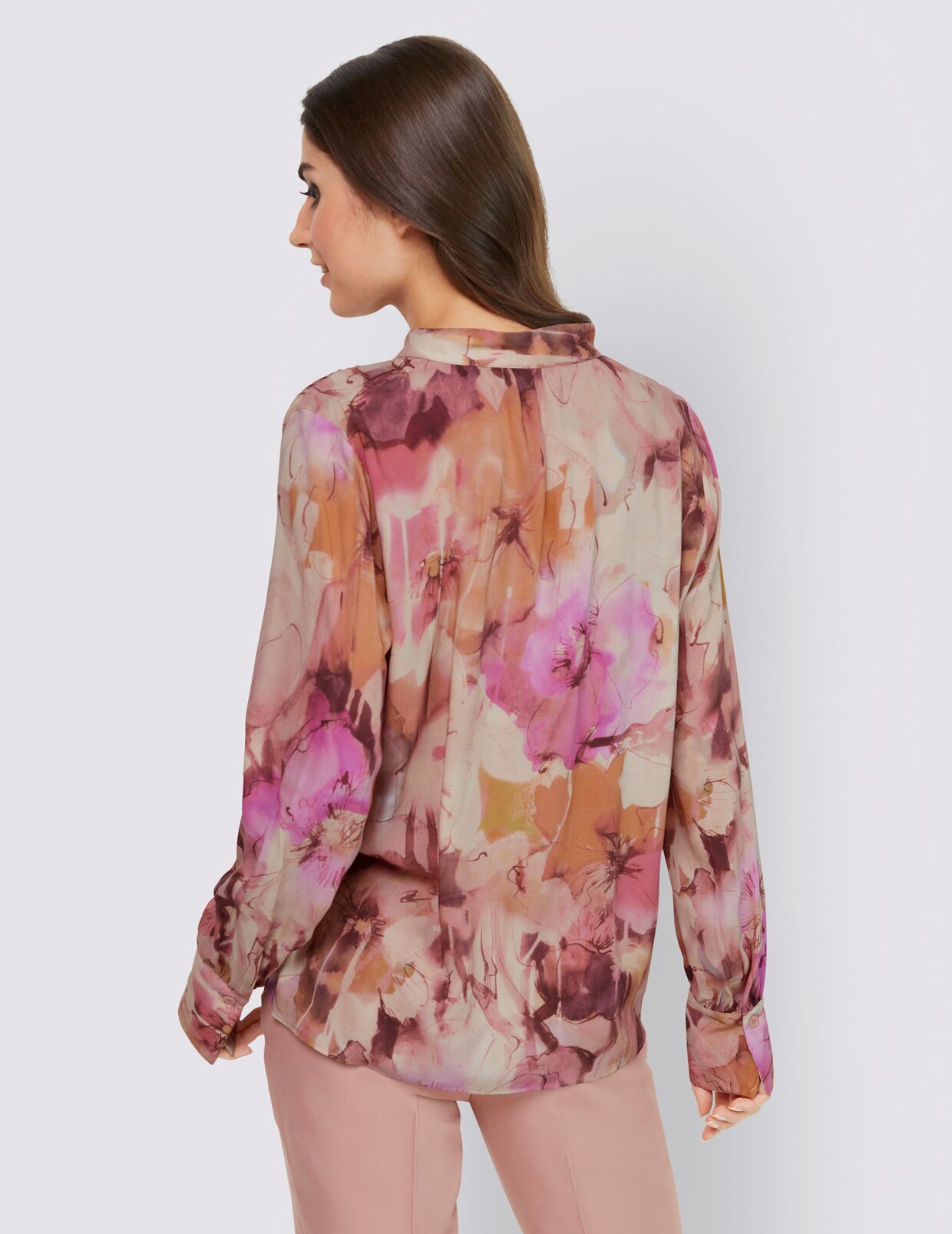 heine Blouse met print - poudre-camel-bedrukt