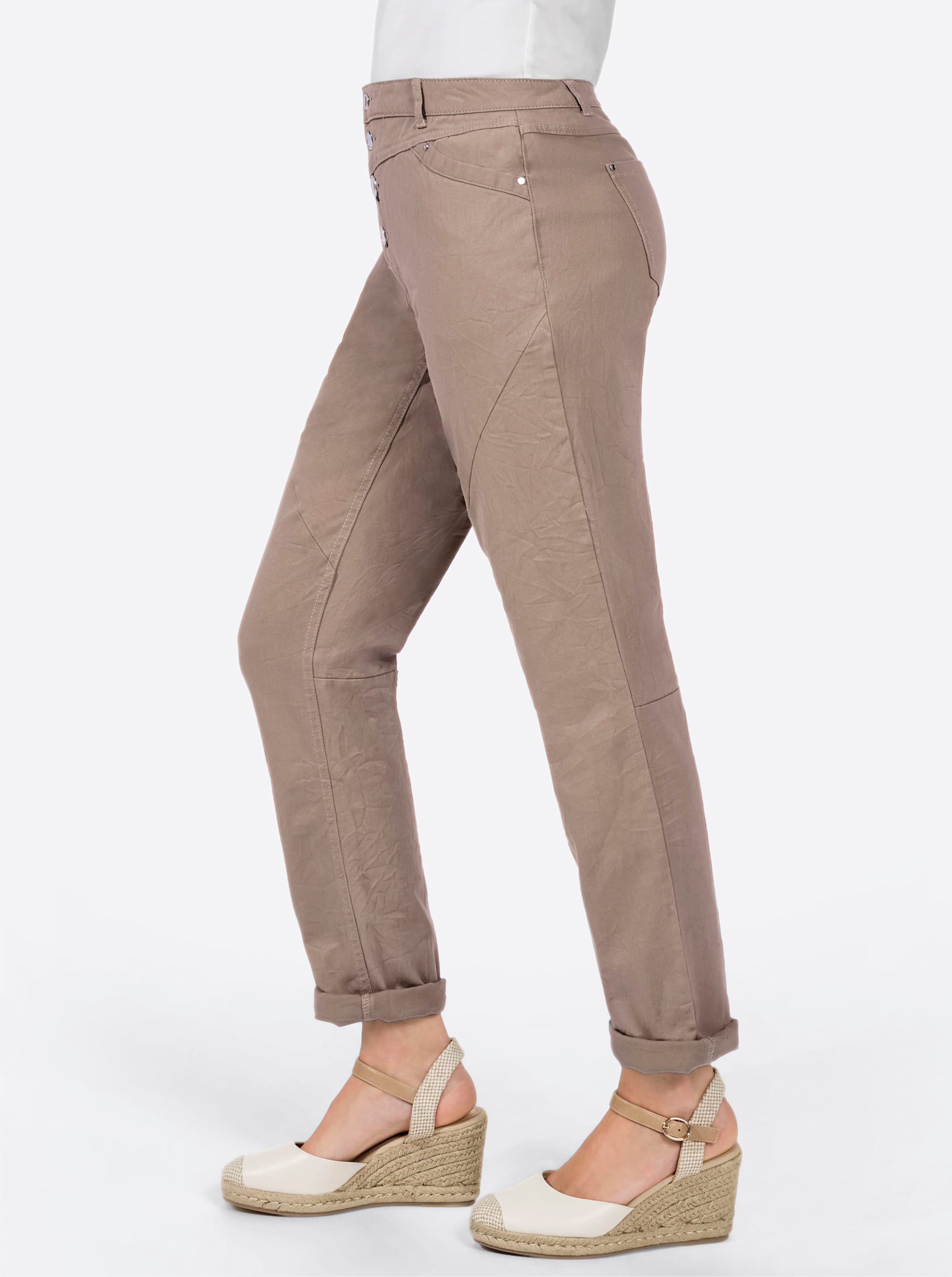 Sheego Damen Taupe Jeans - Bild 2