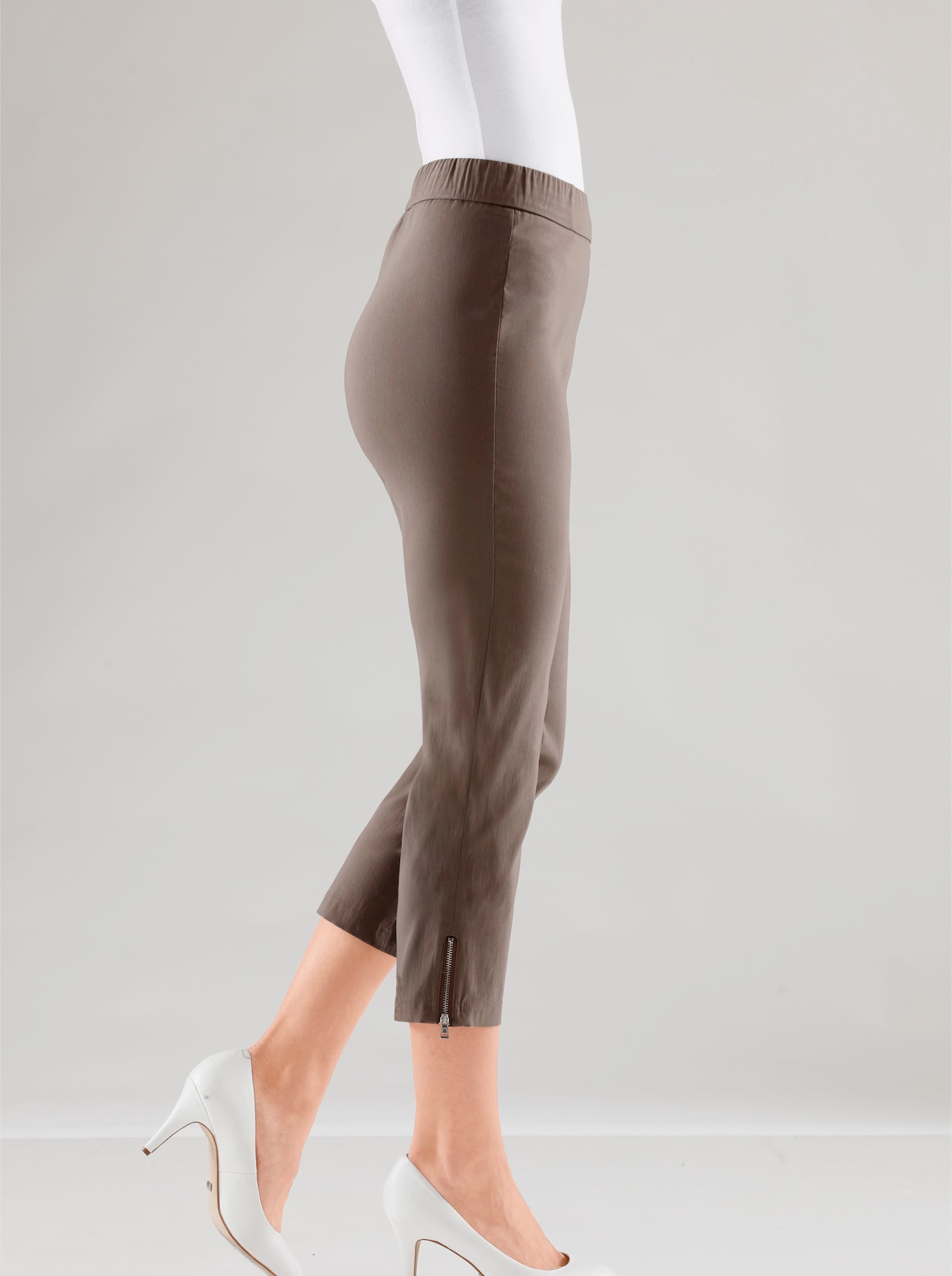 Adelina by Scheiter Pantalon 7/8 - taupe