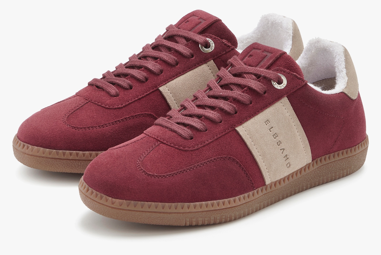 Elbsand Sneaker - bordeaux-beige
