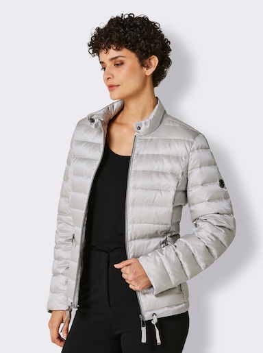 CREATION L PREMIUM Leichtdaunenjacke mit Pack-away-Beutel für unterwegs - hellgrau-grau